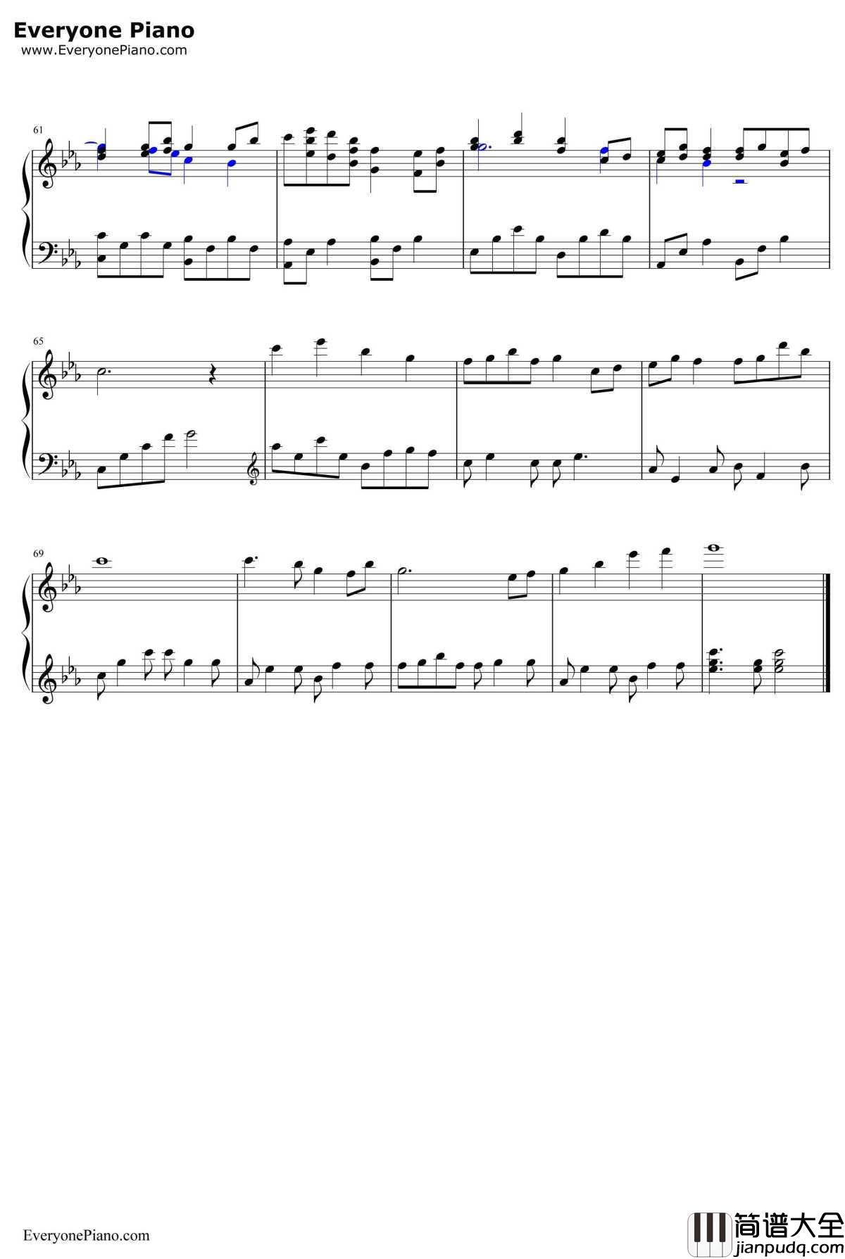 忆红莲钢琴谱_洛天依