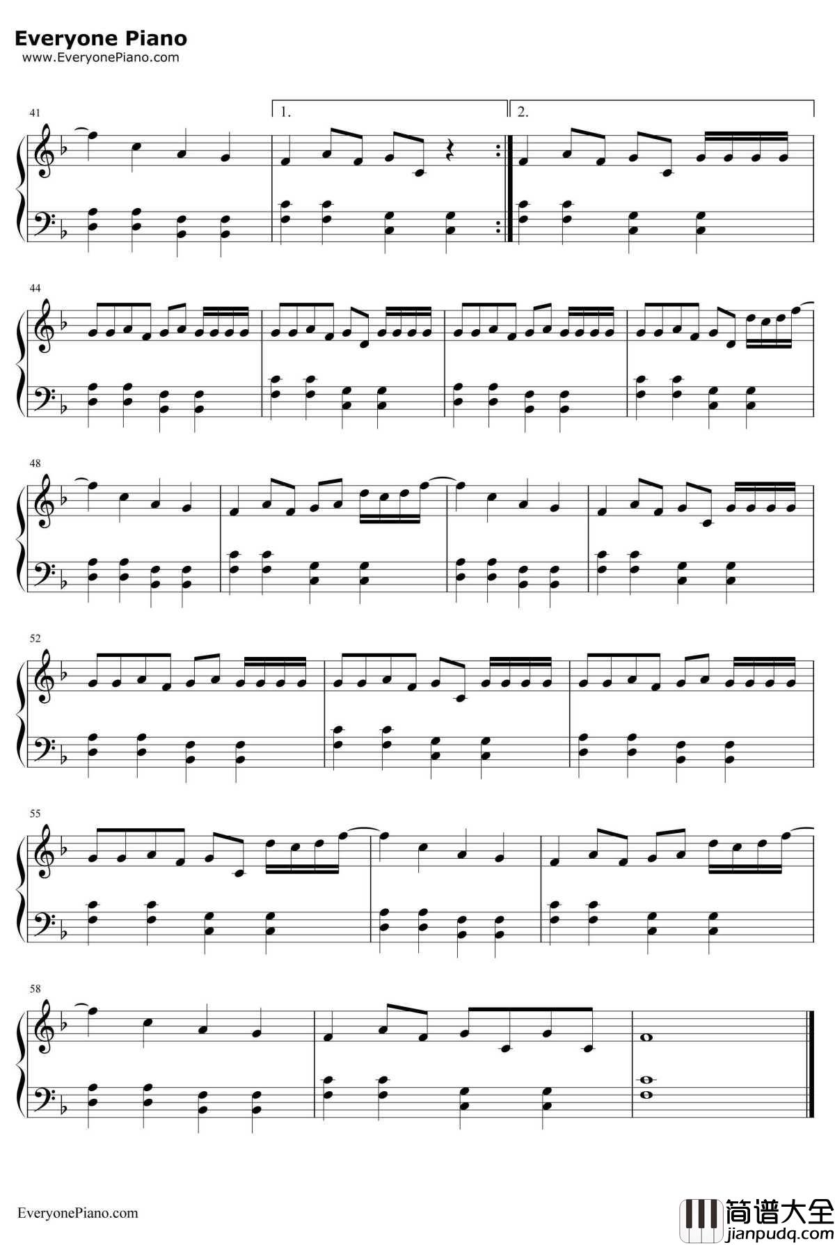 No_Vacancy钢琴谱_OneRepublic