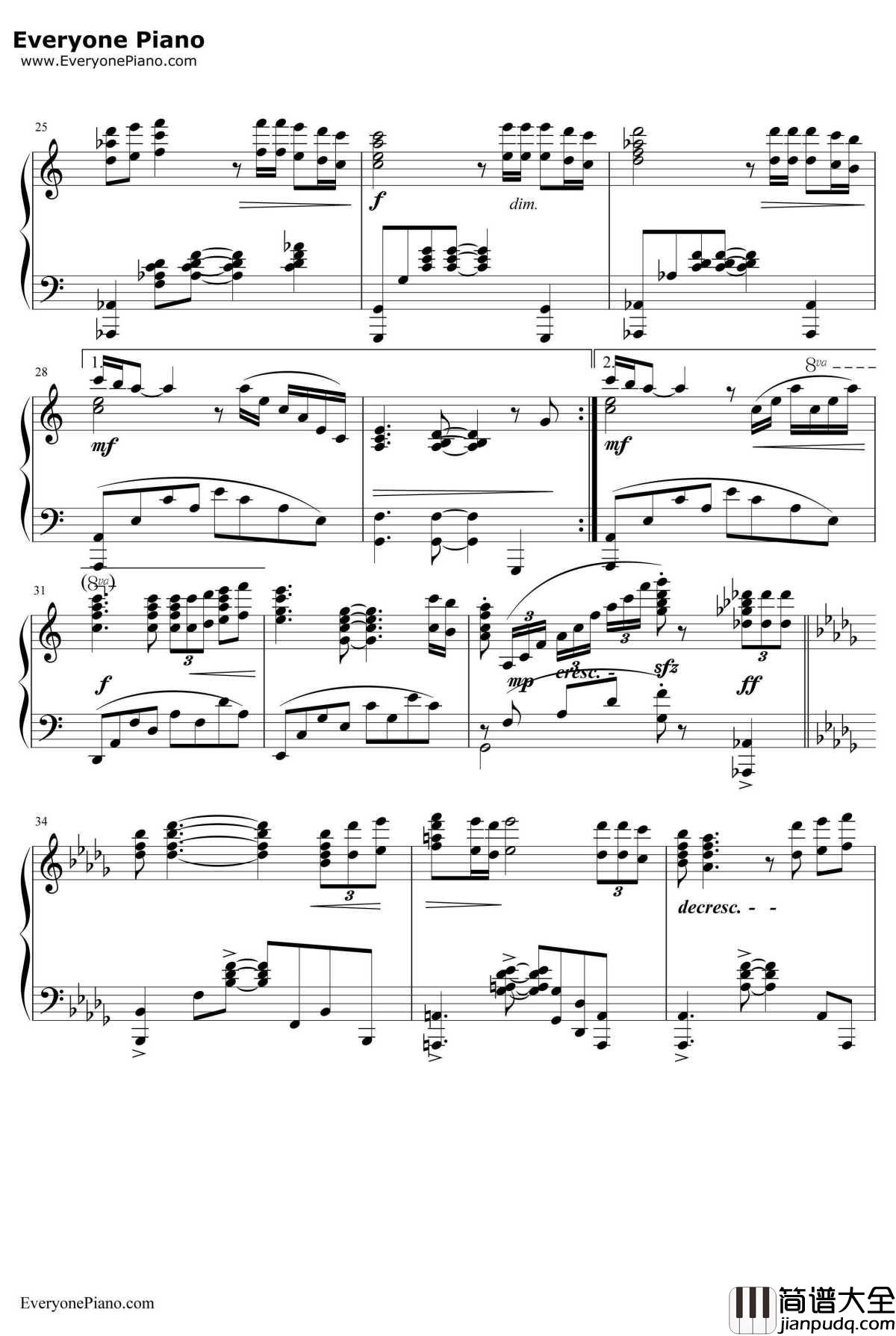 I_Believe_I_Can_Fly钢琴谱_R.Kelly