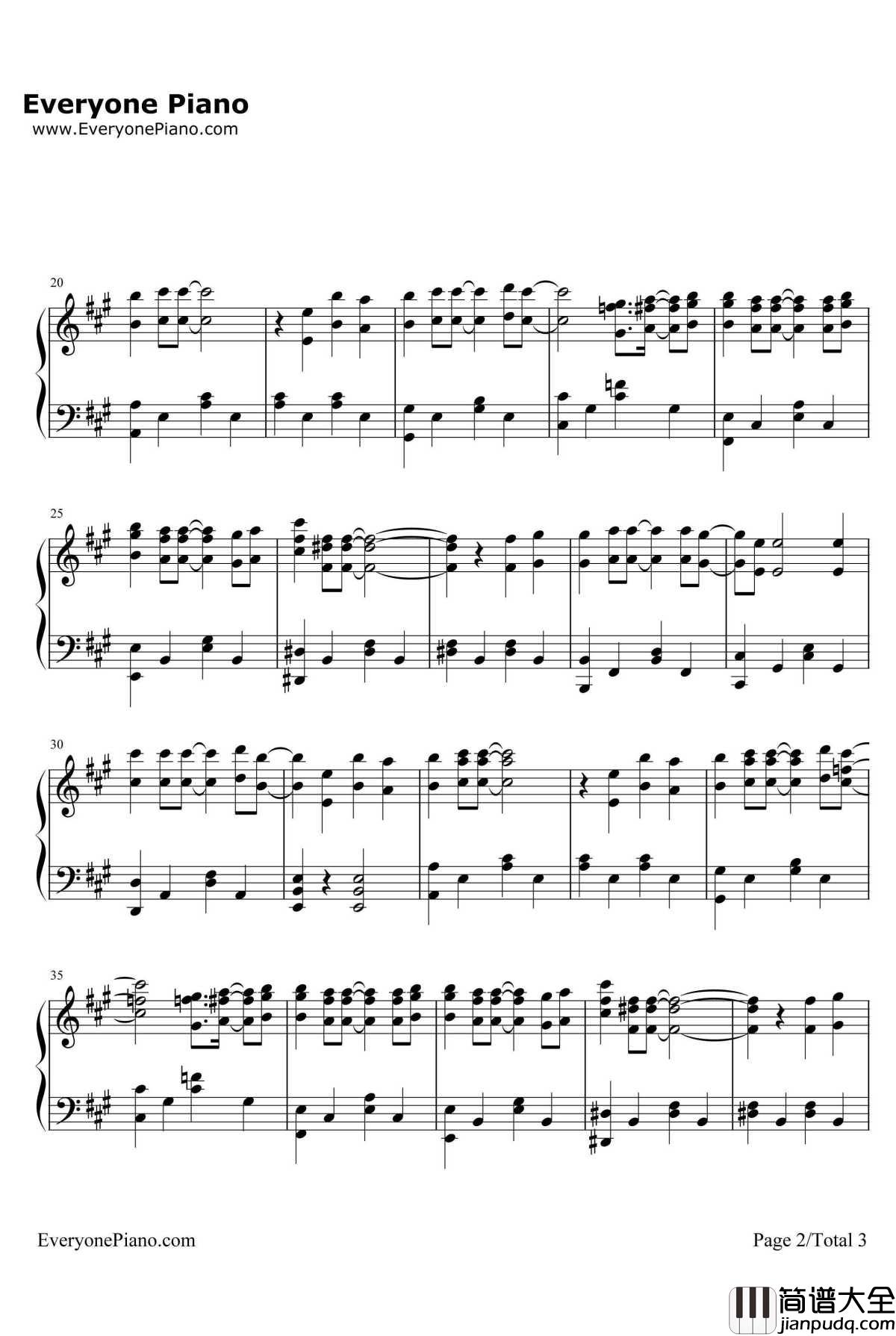 フリージア钢琴谱_Uru_机动战士敢达:铁血的奥尔芬斯第二季ED