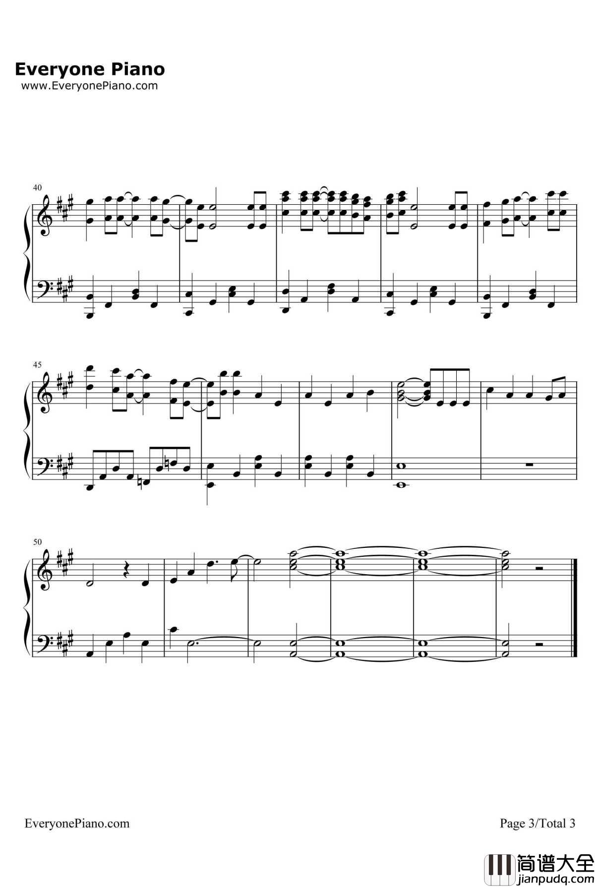 フリージア钢琴谱_Uru_机动战士敢达:铁血的奥尔芬斯第二季ED