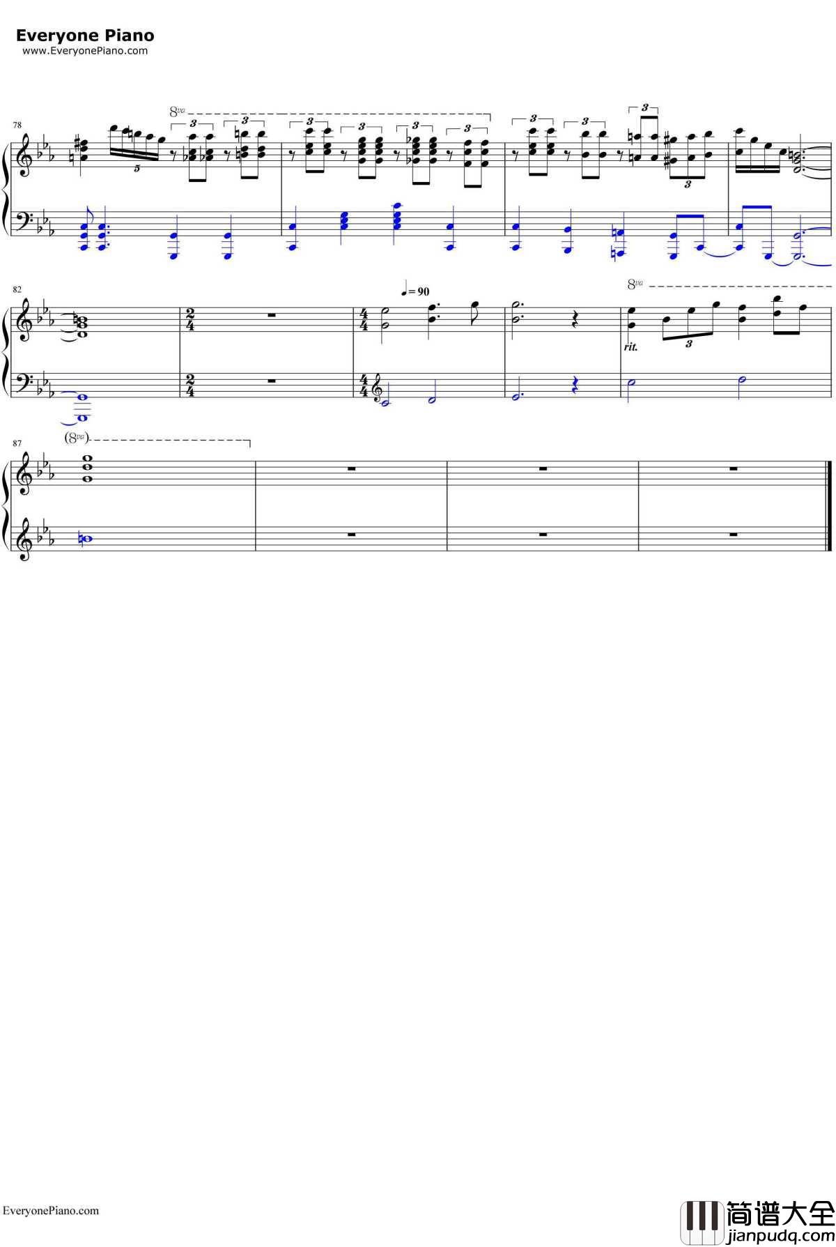 ピアノ协奏曲第1番“蝎火”钢琴谱_wac