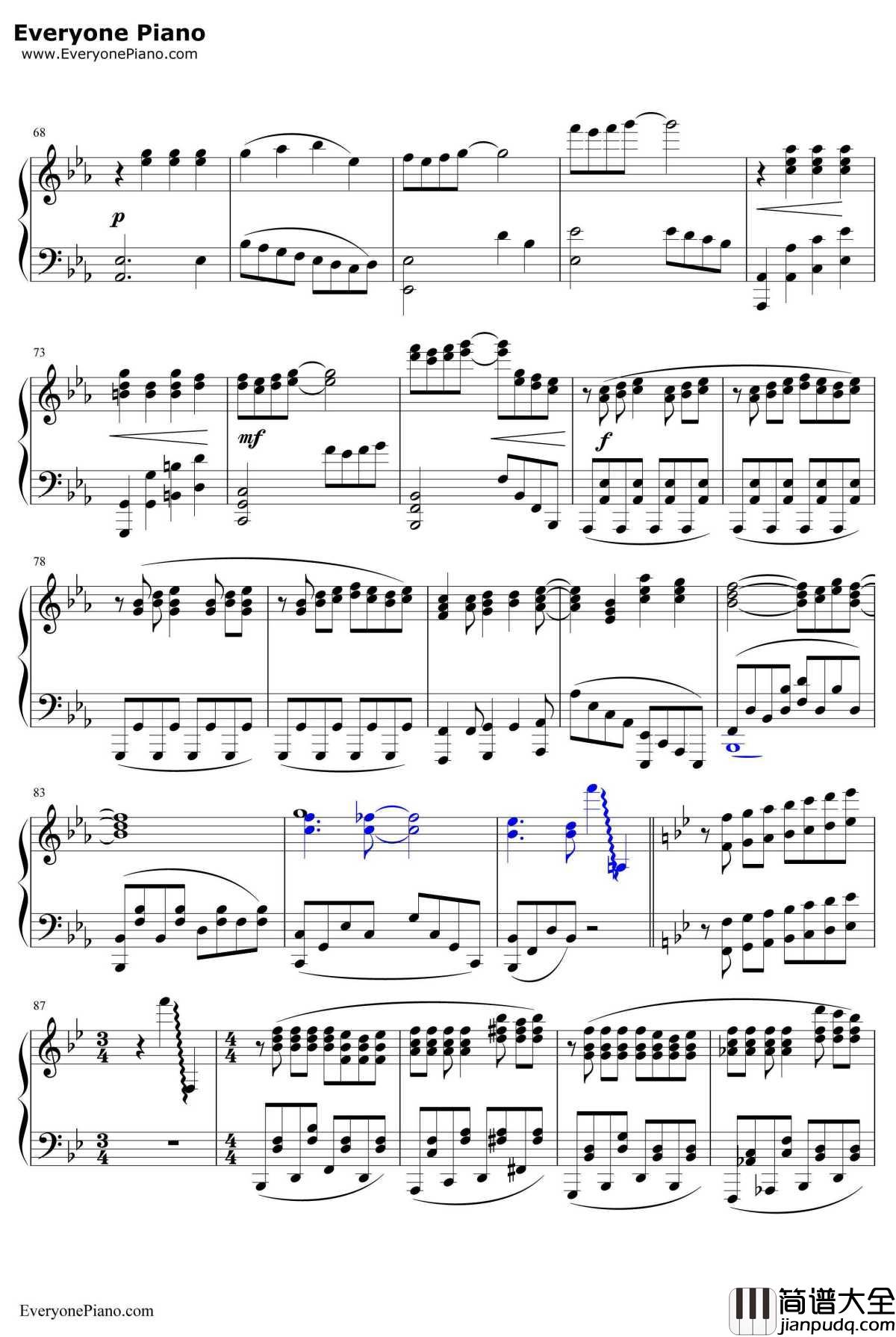 ヒトリゴト钢琴谱_ClariS_情色漫画老师OP