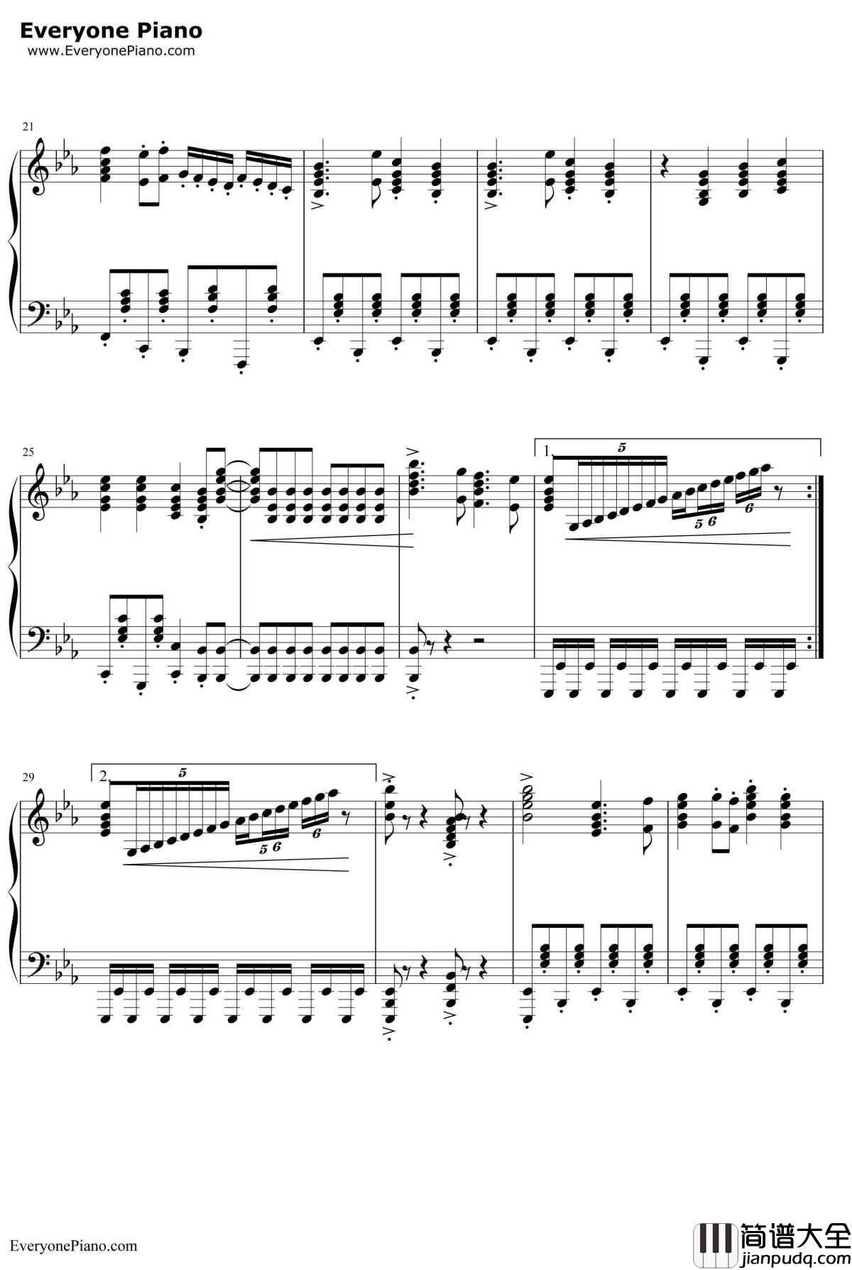 通天大道宽又阔钢琴谱_崔京浩_西游记续集片头曲