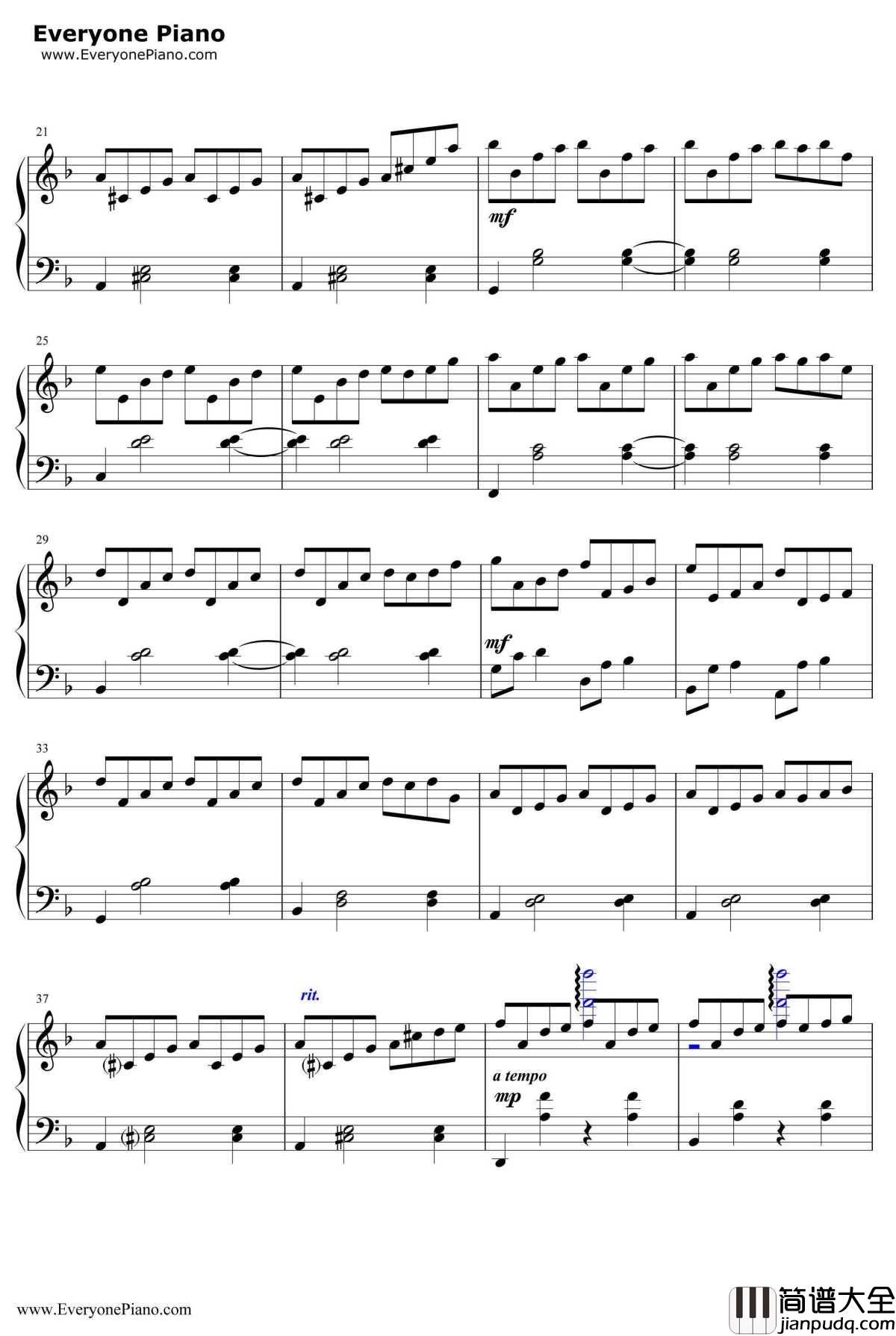 几度枫红钢琴谱_林海_林海_非常好听