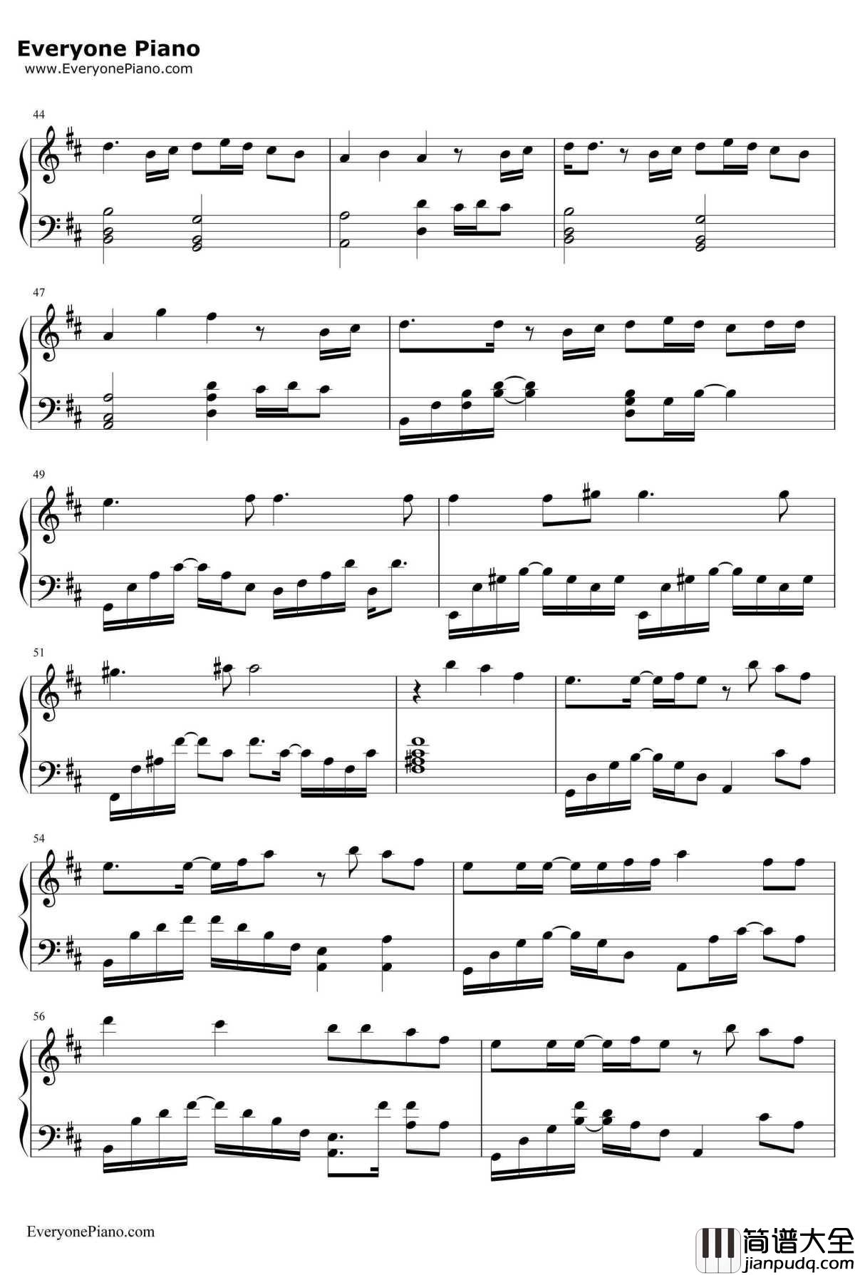 _名侦探柯南―迷宫的十字路口_主题曲钢琴谱_仓木麻衣_Timeaftertime