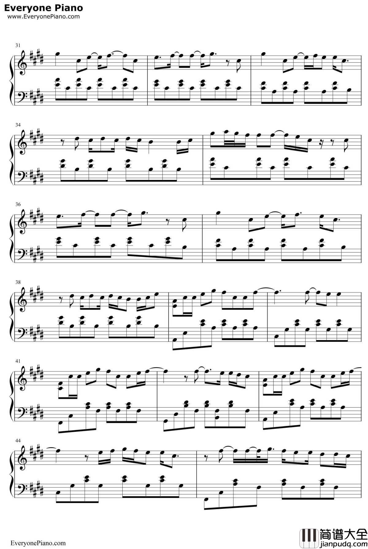 Love_Me_Harder钢琴谱_ArianaGrande&TheWeeknd