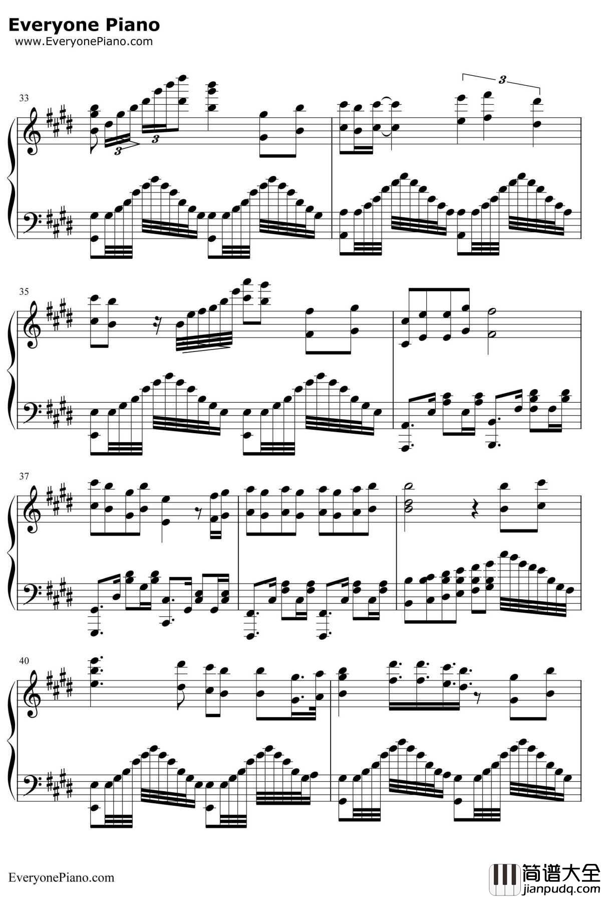 以人民的名义钢琴谱_韩磊江映蓉