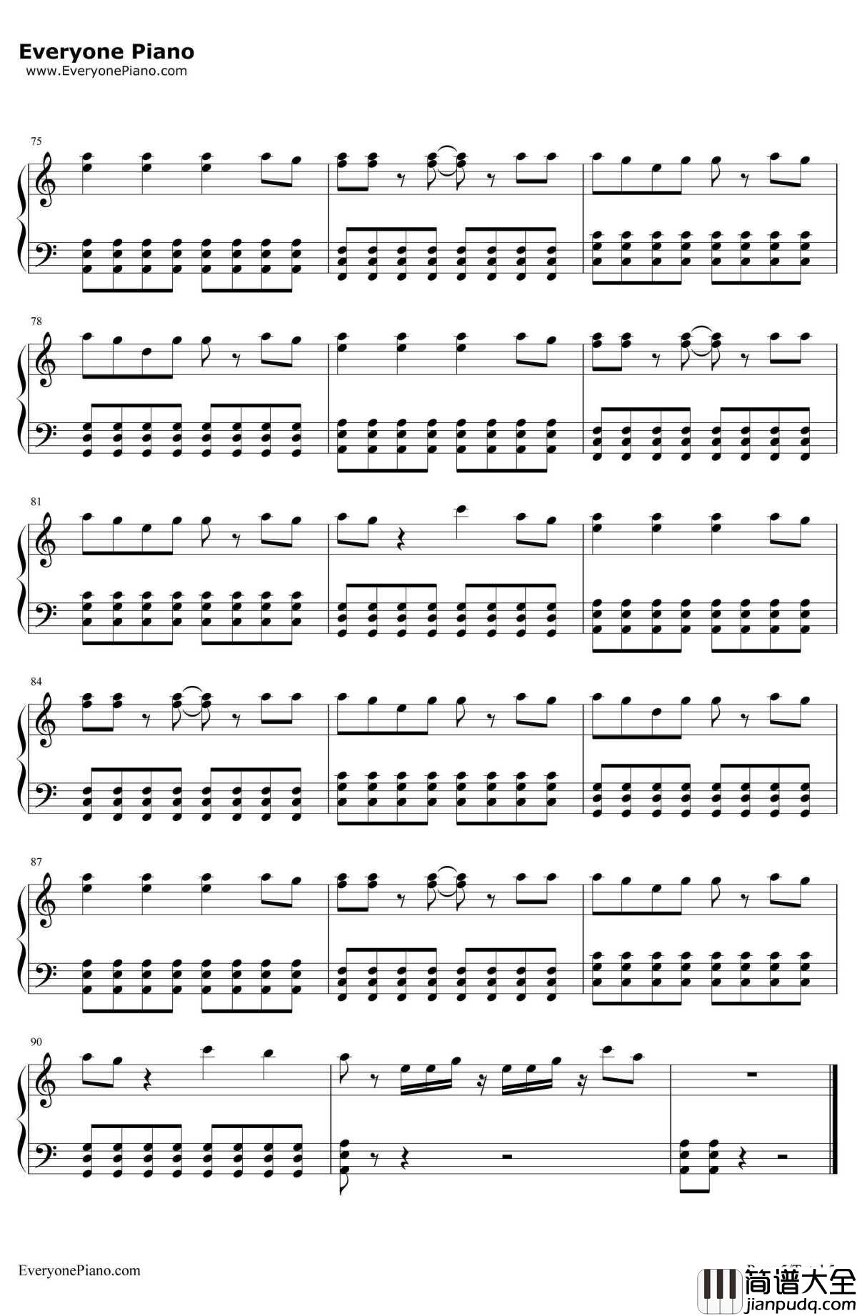 You're_Gonna_Go_FarKid钢琴谱_TheOffspring