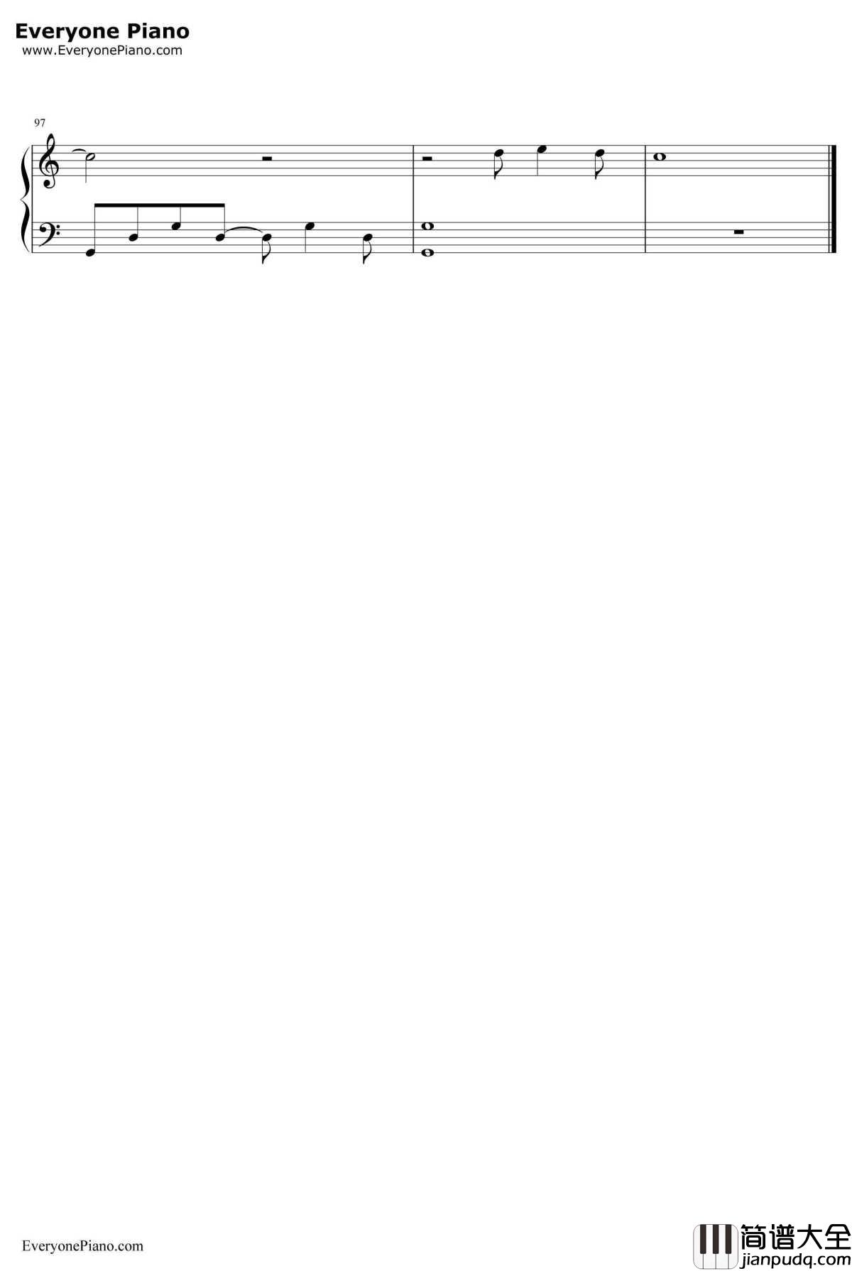 我变了钢琴谱_李宇春