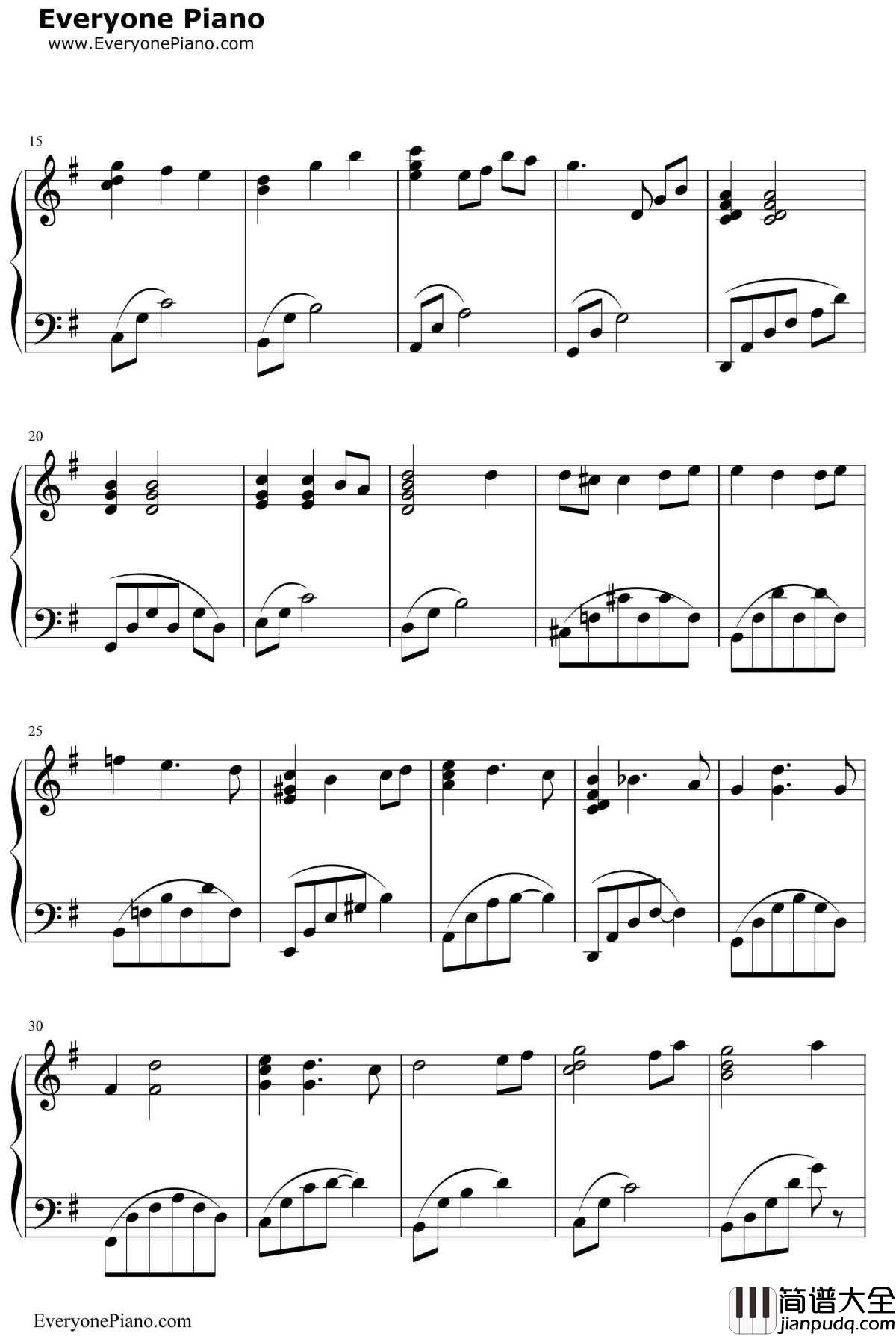 千寻的华尔兹钢琴谱_久石让宫崎骏_千尋のワルツ_千与千寻OST