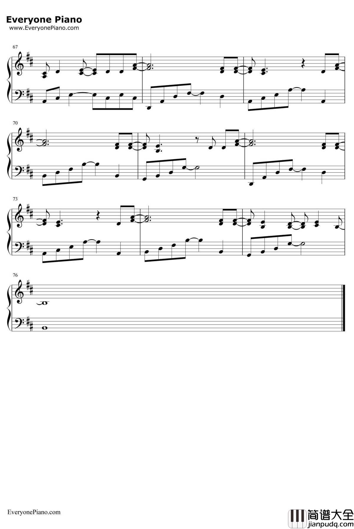 She_Will_Be_Loved钢琴谱_Maroon5