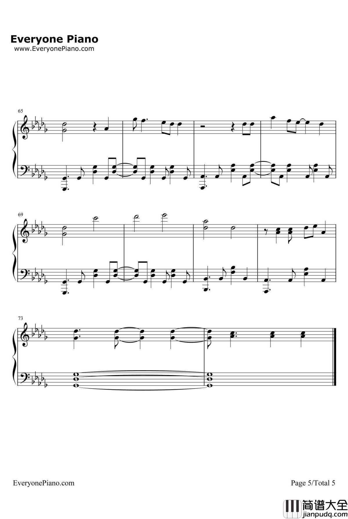 ファイター钢琴谱_BUMPOFCHICKEN_3月的狮子ED