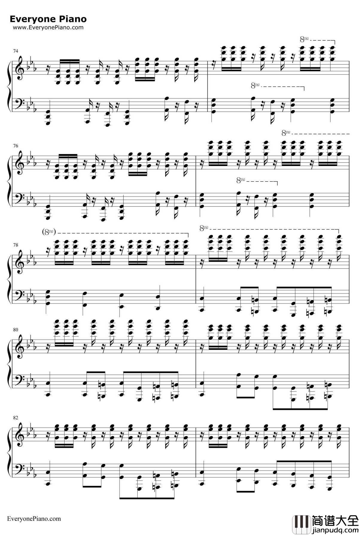 Victory钢琴谱_马克西姆