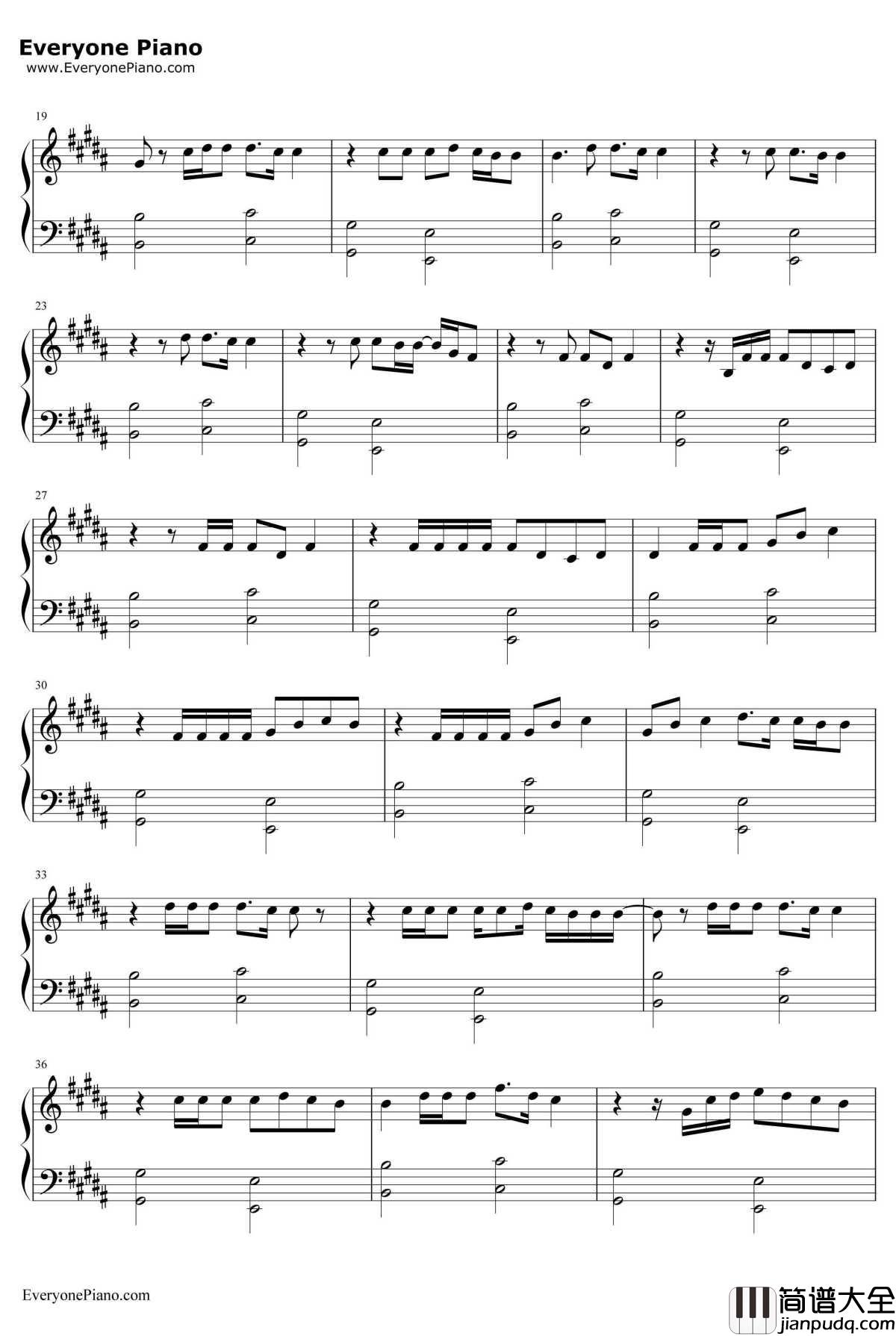 In_visible钢琴谱_LinkinPark