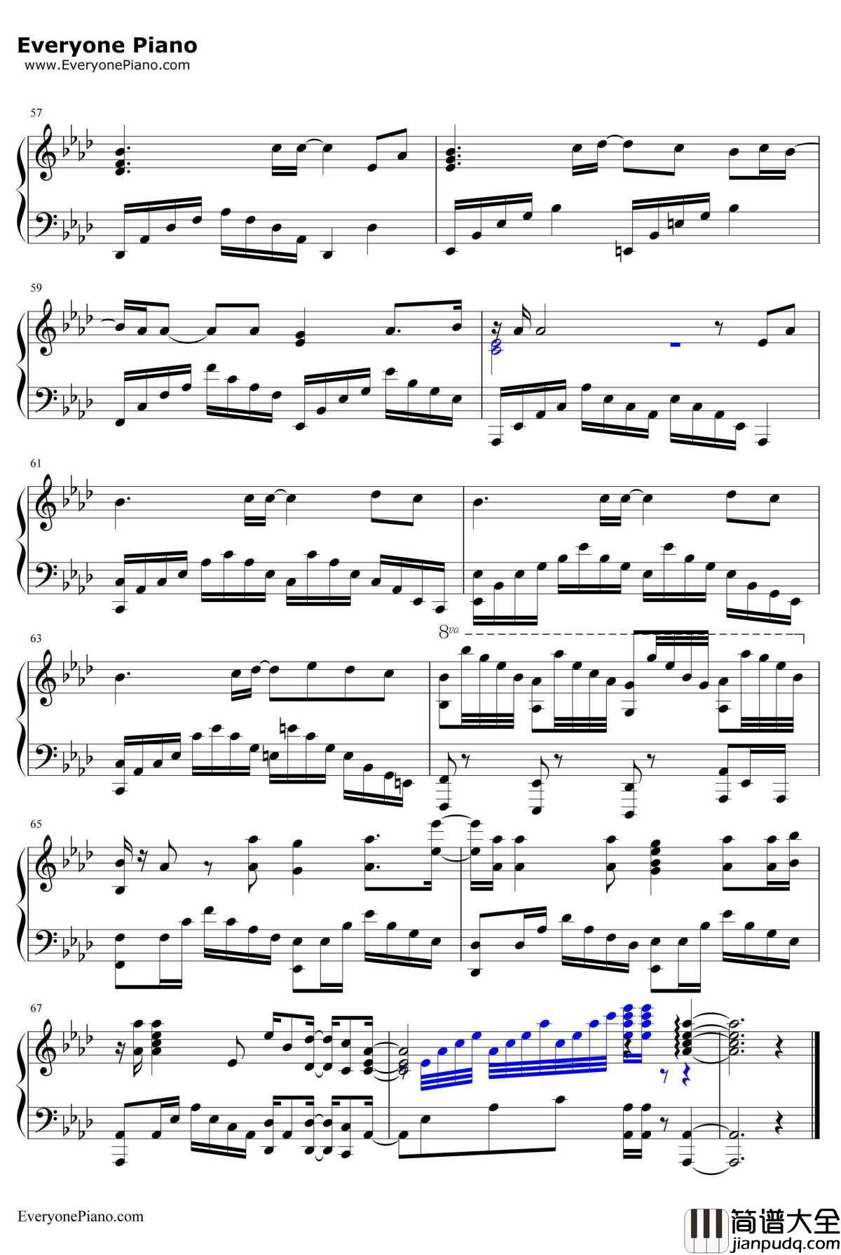 夢地図钢琴谱_GUMI