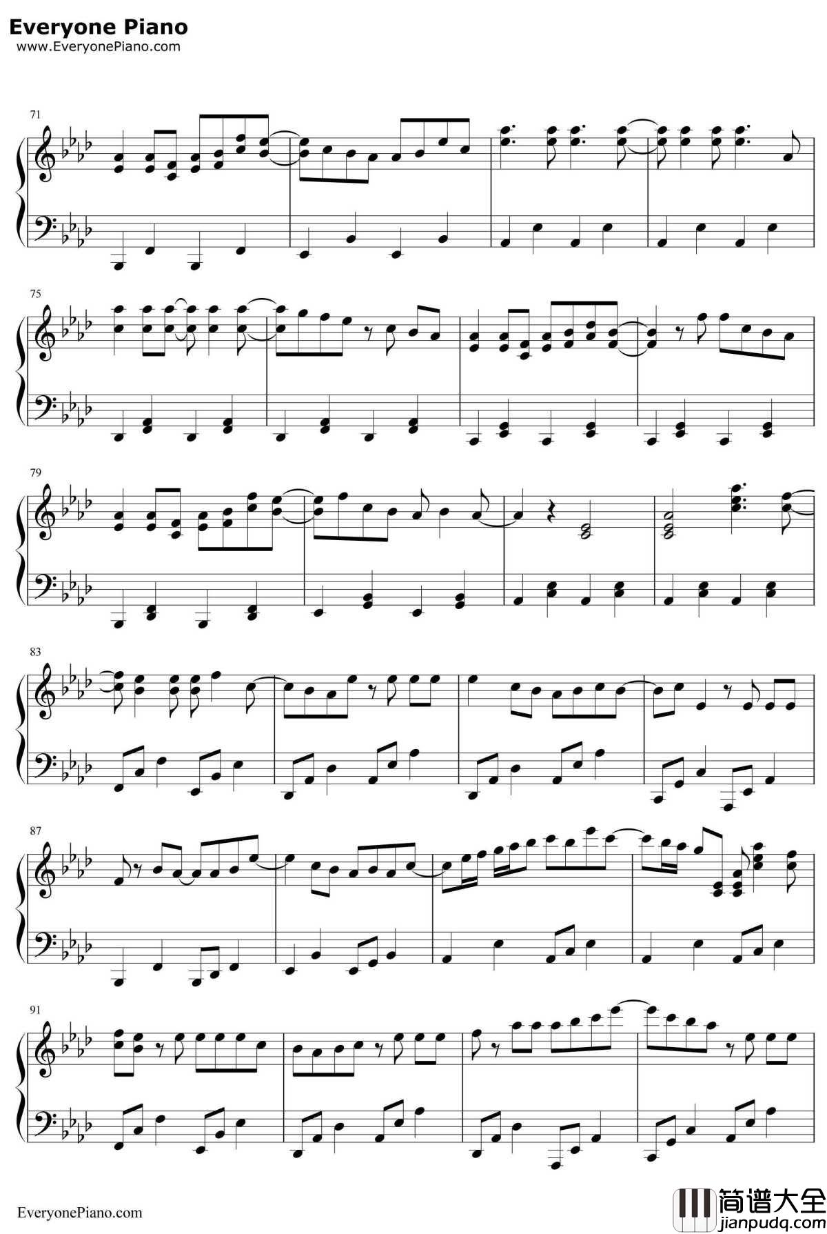 想像フォレスト钢琴谱_IA_空想フォレスト