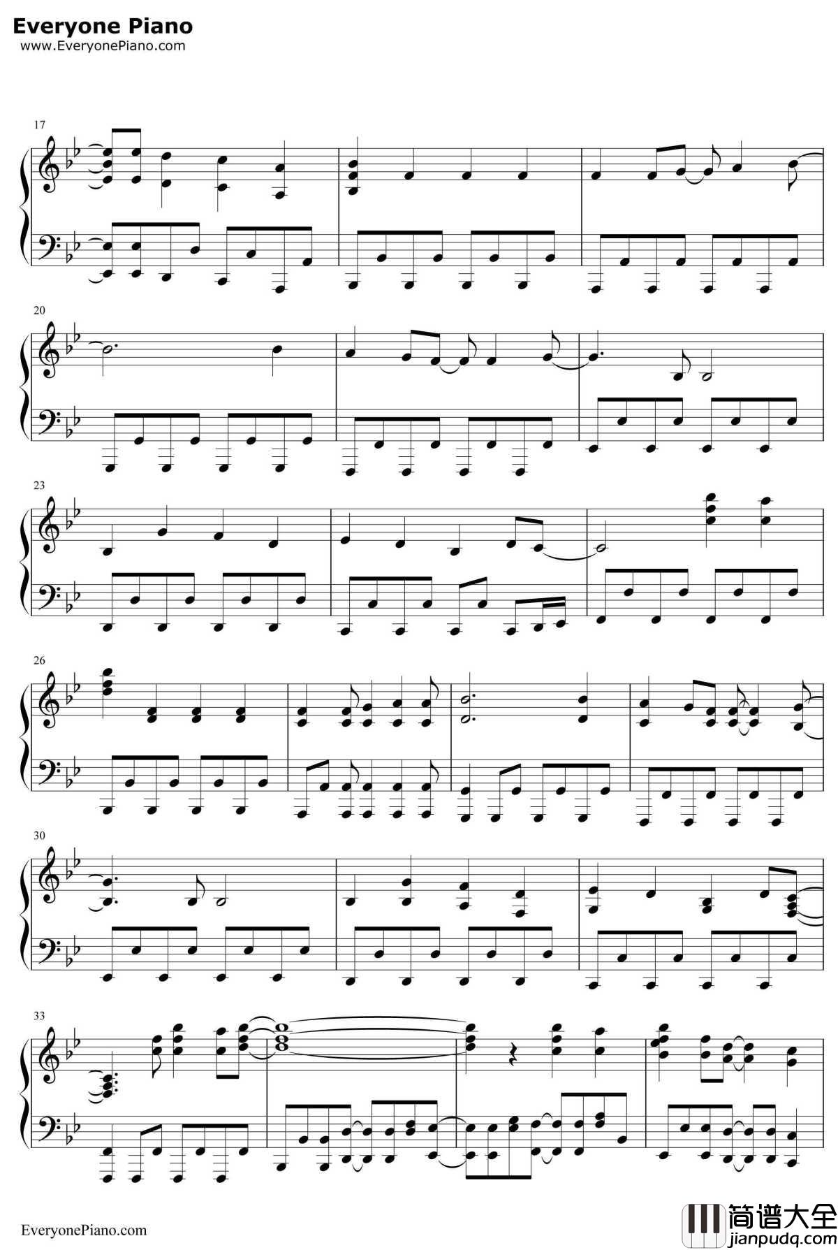 決めたよHandinHand钢琴谱_高海千歌樱内梨子渡边曜_LoveLive!SunshineOST