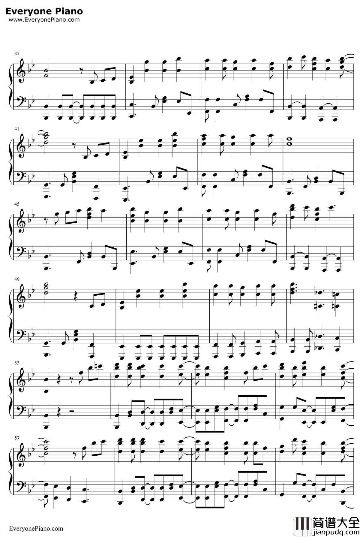 決めたよHandinHand钢琴谱_高海千歌樱内梨子渡边曜_LoveLive!SunshineOST