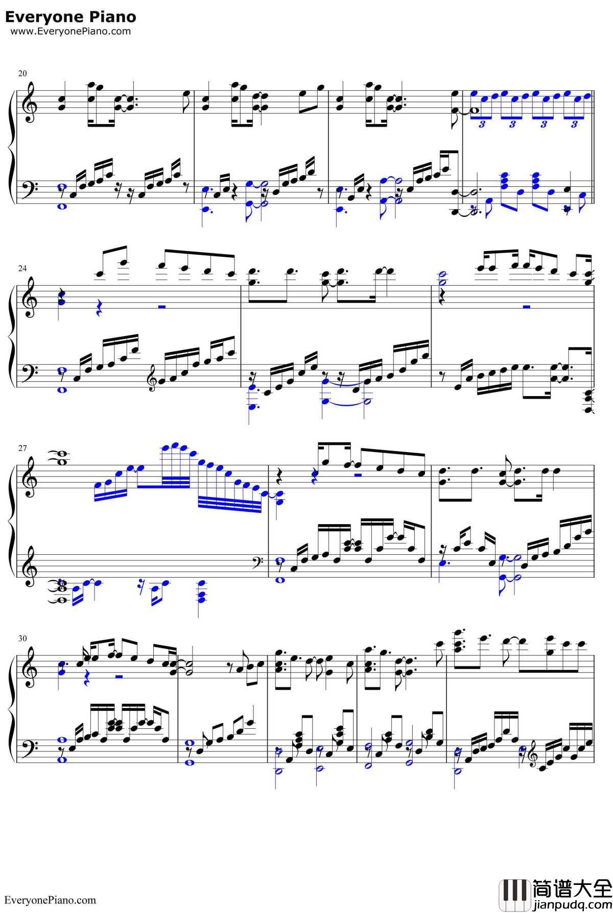 Shelter钢琴谱_PorterRobinson&Madeon_动画MV