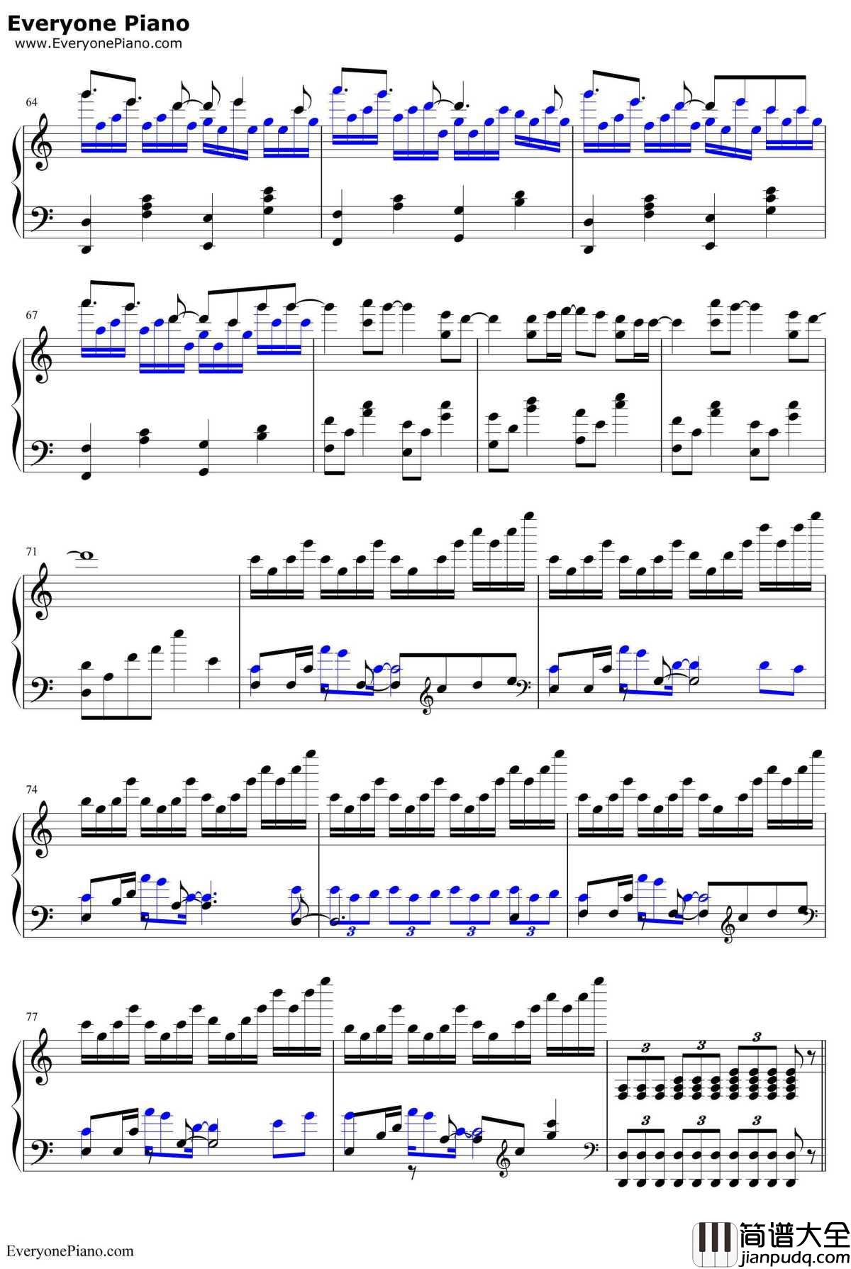 Shelter钢琴谱_PorterRobinson&Madeon_动画MV