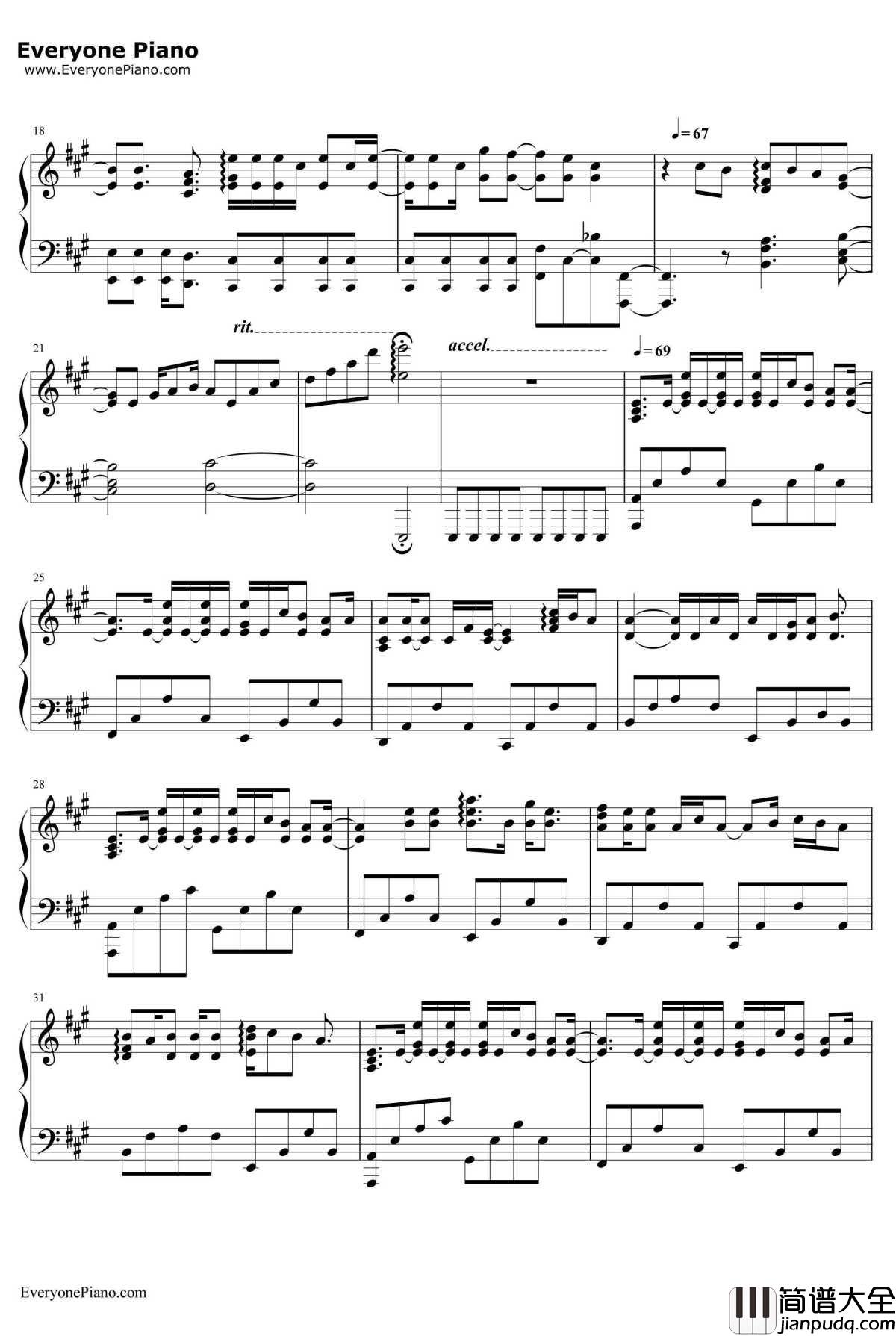 無くした日々にさよなら钢琴谱_スネオヘアー_在下坂本有何贵干ED