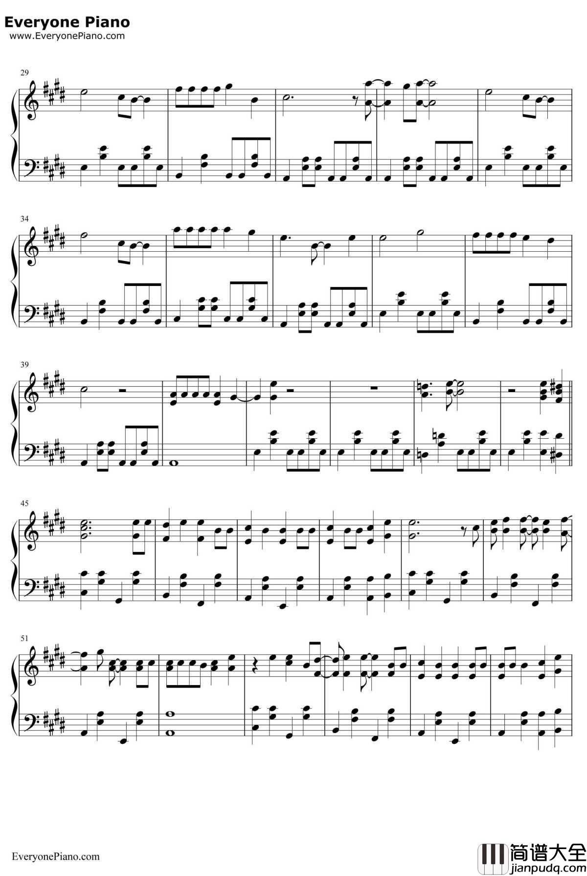 Mean钢琴谱_TaylorSwift