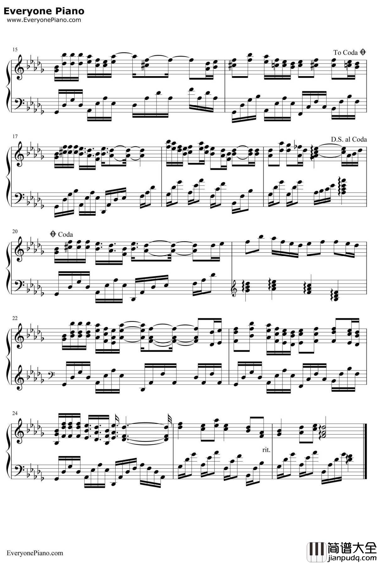 繁花钢琴谱_董贞_原版