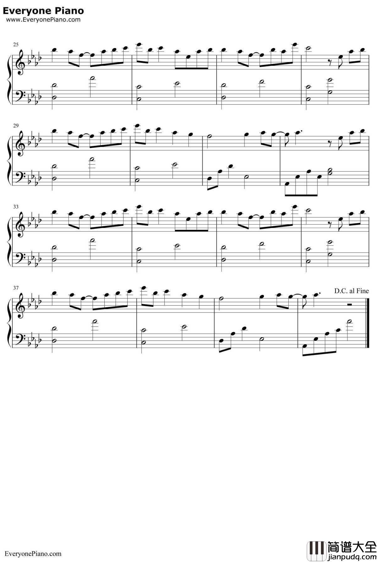 渚钢琴谱_麻枝准_CLANNADOST