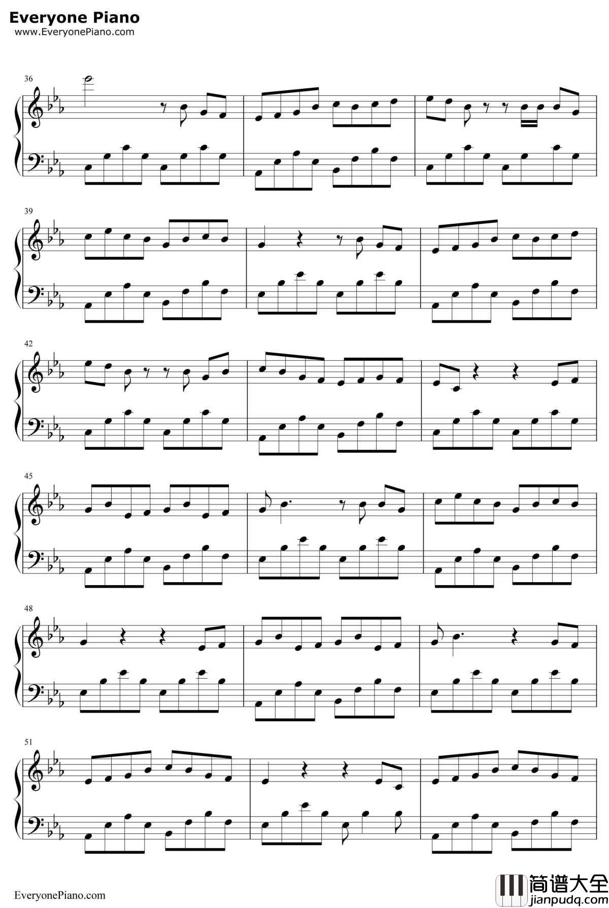 阿婆说钢琴谱_陈一发儿