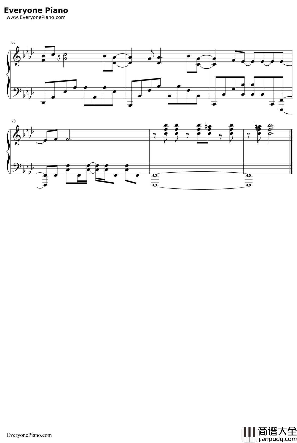 ライオン钢琴谱_May'n&中岛爱_MacrossFOP2