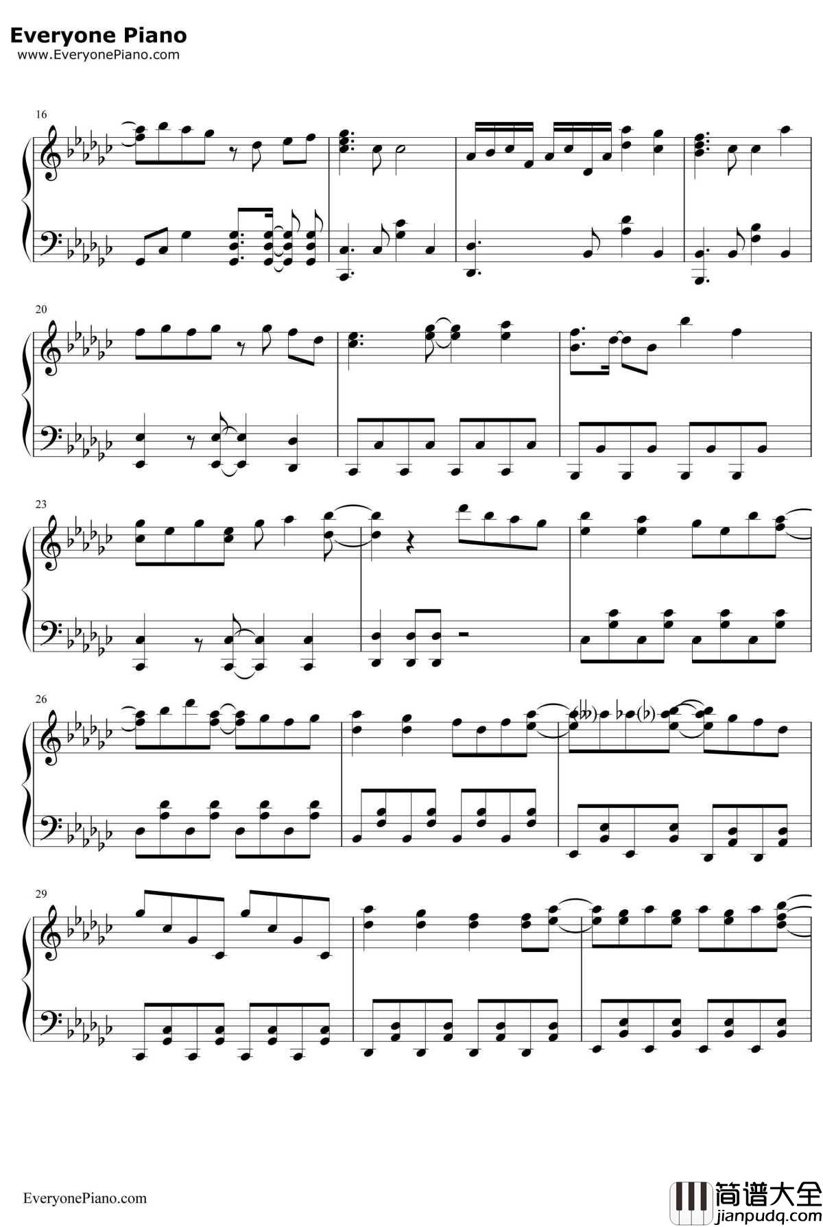 Precious_You钢琴谱_藤田茜宫本侑芽小泽亚李_不正经的魔术讲师与禁忌教典ED