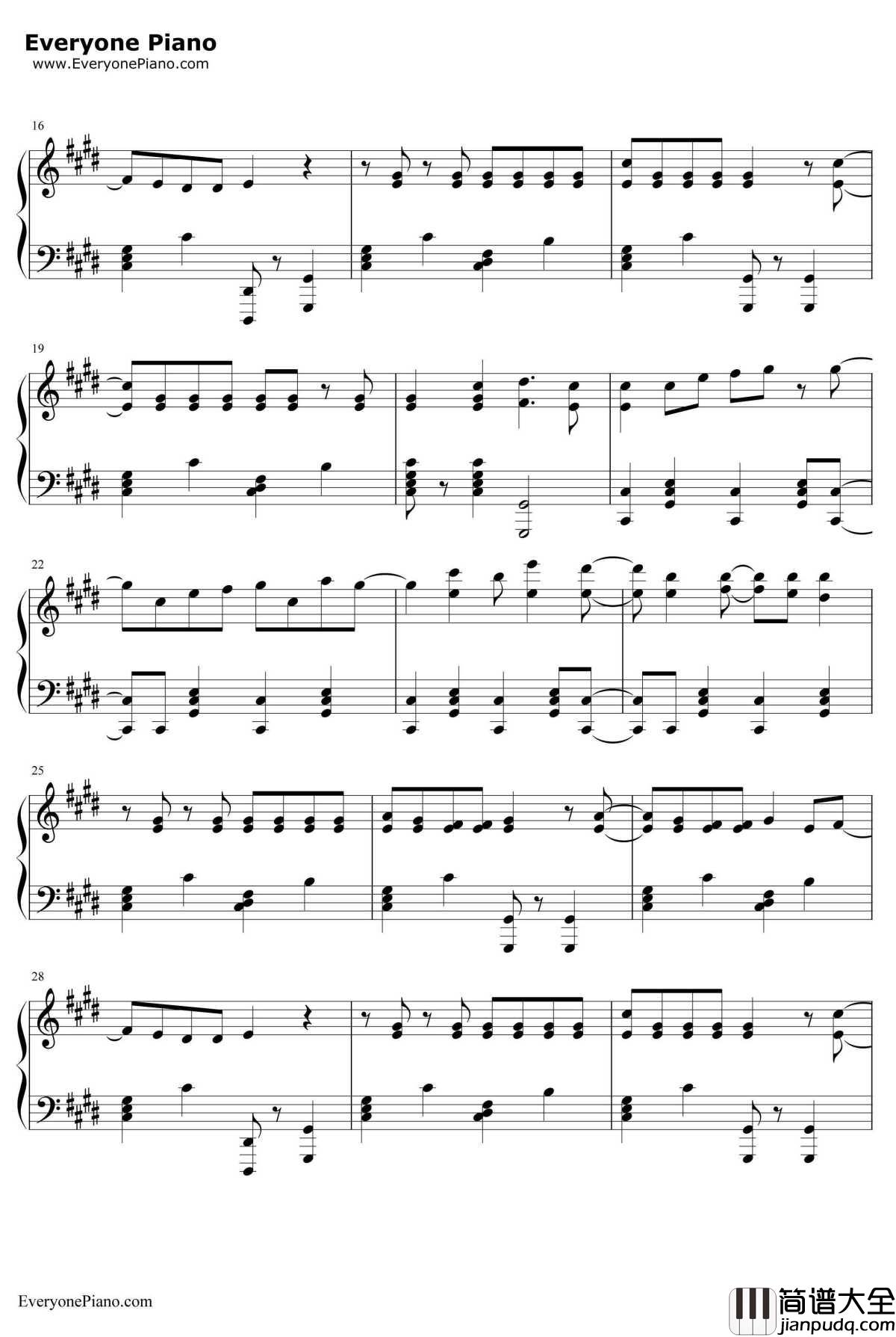 マトリョシカ钢琴谱_触手猴_俄罗斯套娃