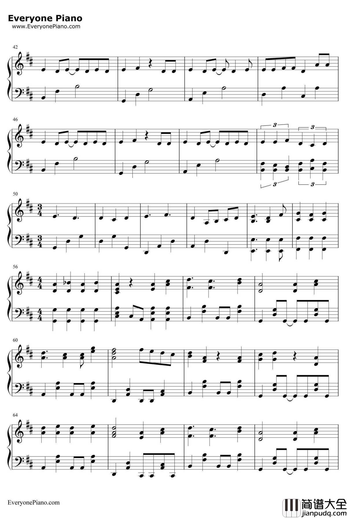 天ノ弱钢琴谱_GUMI_PianoArrange