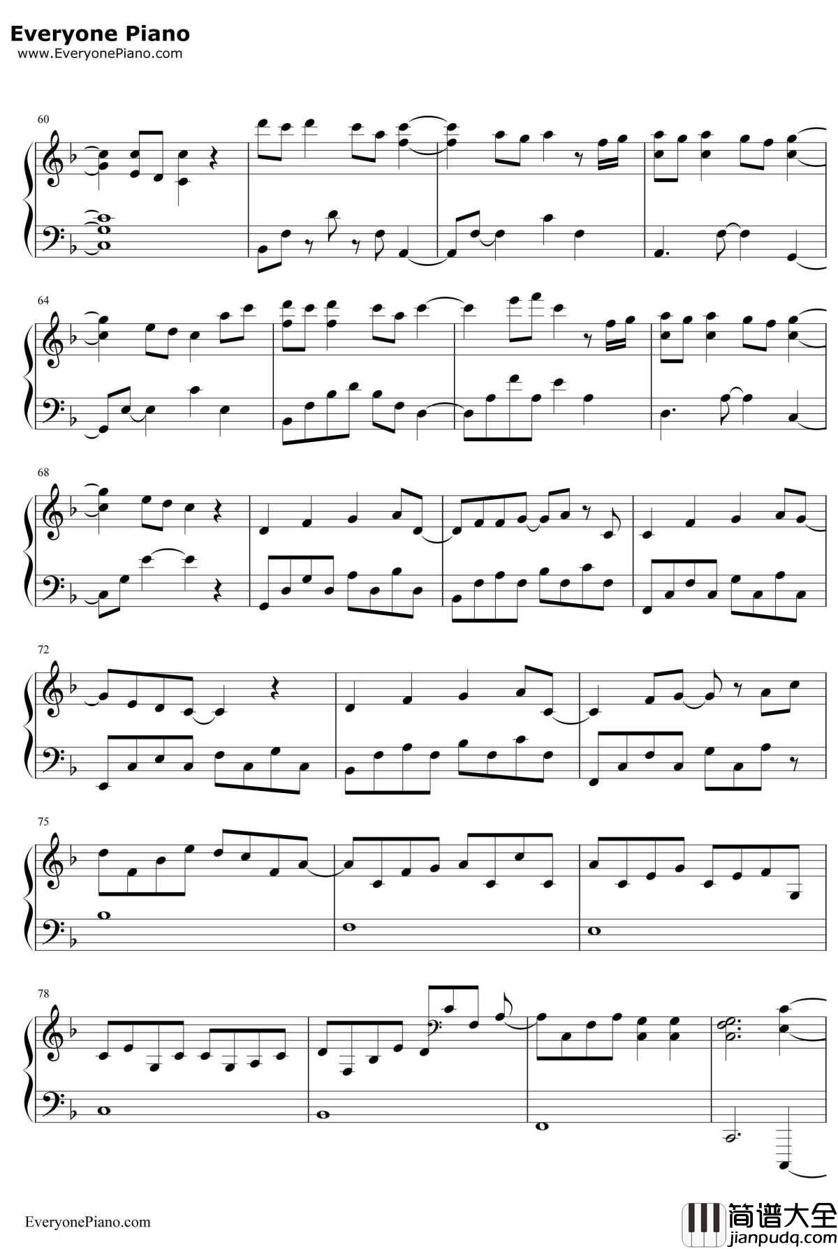 Paradise钢琴谱_Coldplay