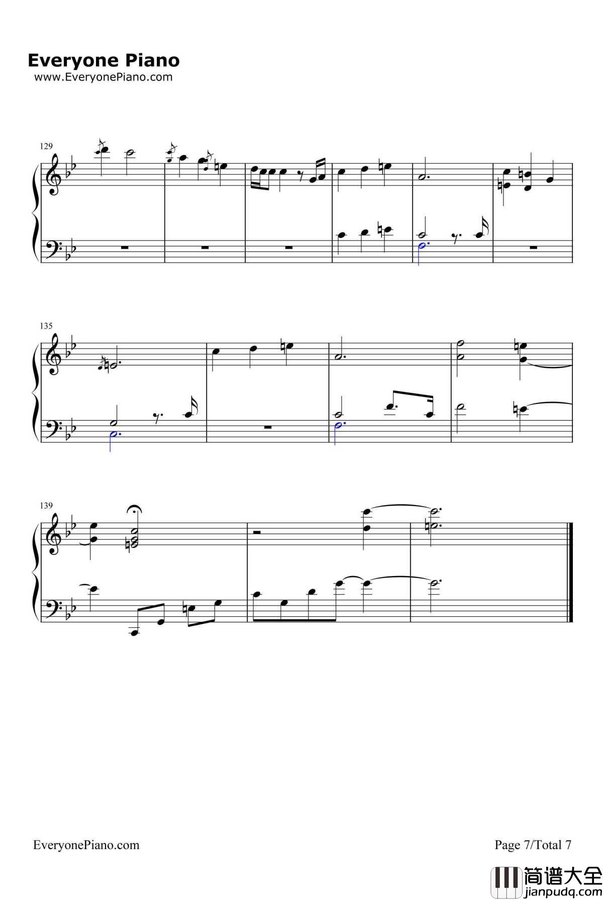 Our_Love钢琴谱_BrianCulbertson_爱情公寓2片尾曲