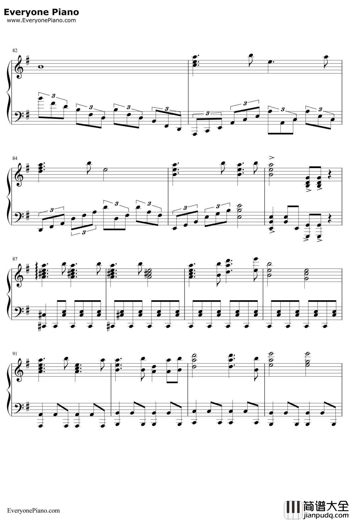 拍手喝采歌合钢琴谱_supercell_刀语再放送OP