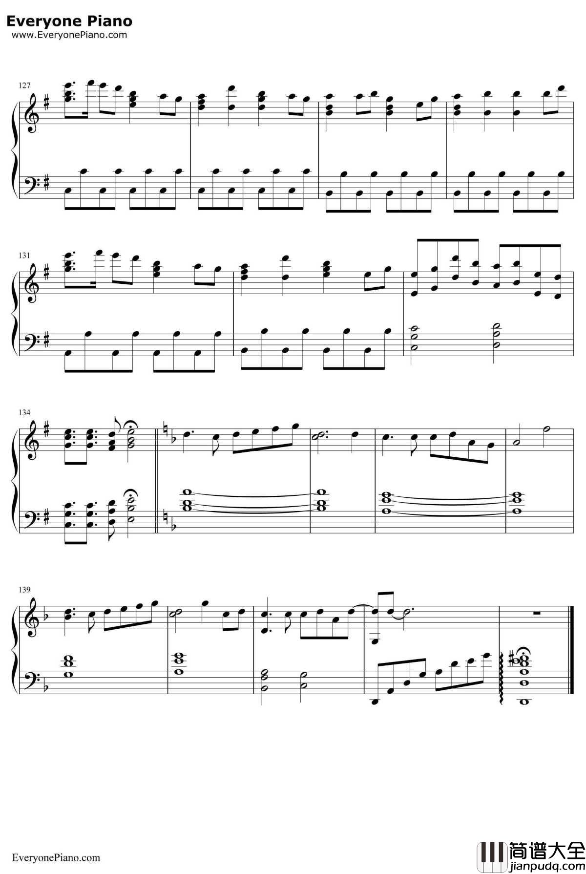 拍手喝采歌合钢琴谱_supercell_刀语再放送OP