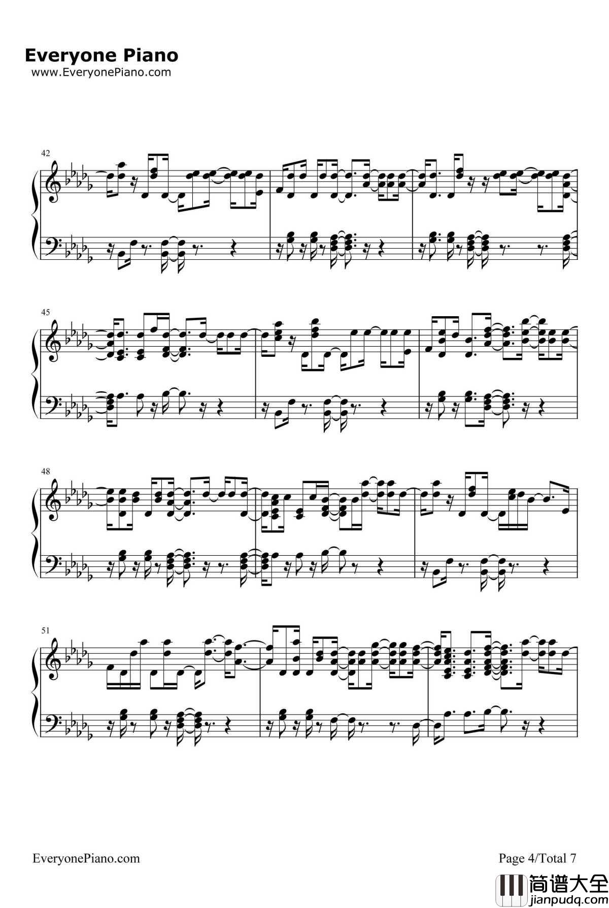 Your_Song钢琴谱_RitaOra