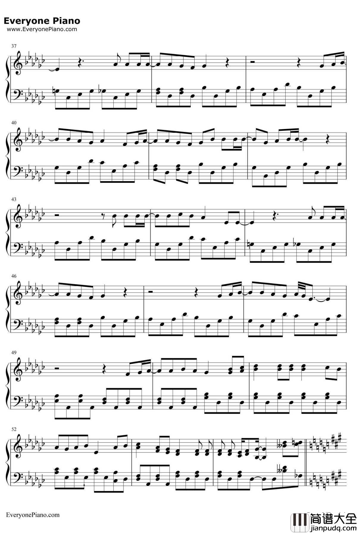 Seasons_in_the_Sun钢琴谱_西城男孩(Westlife)