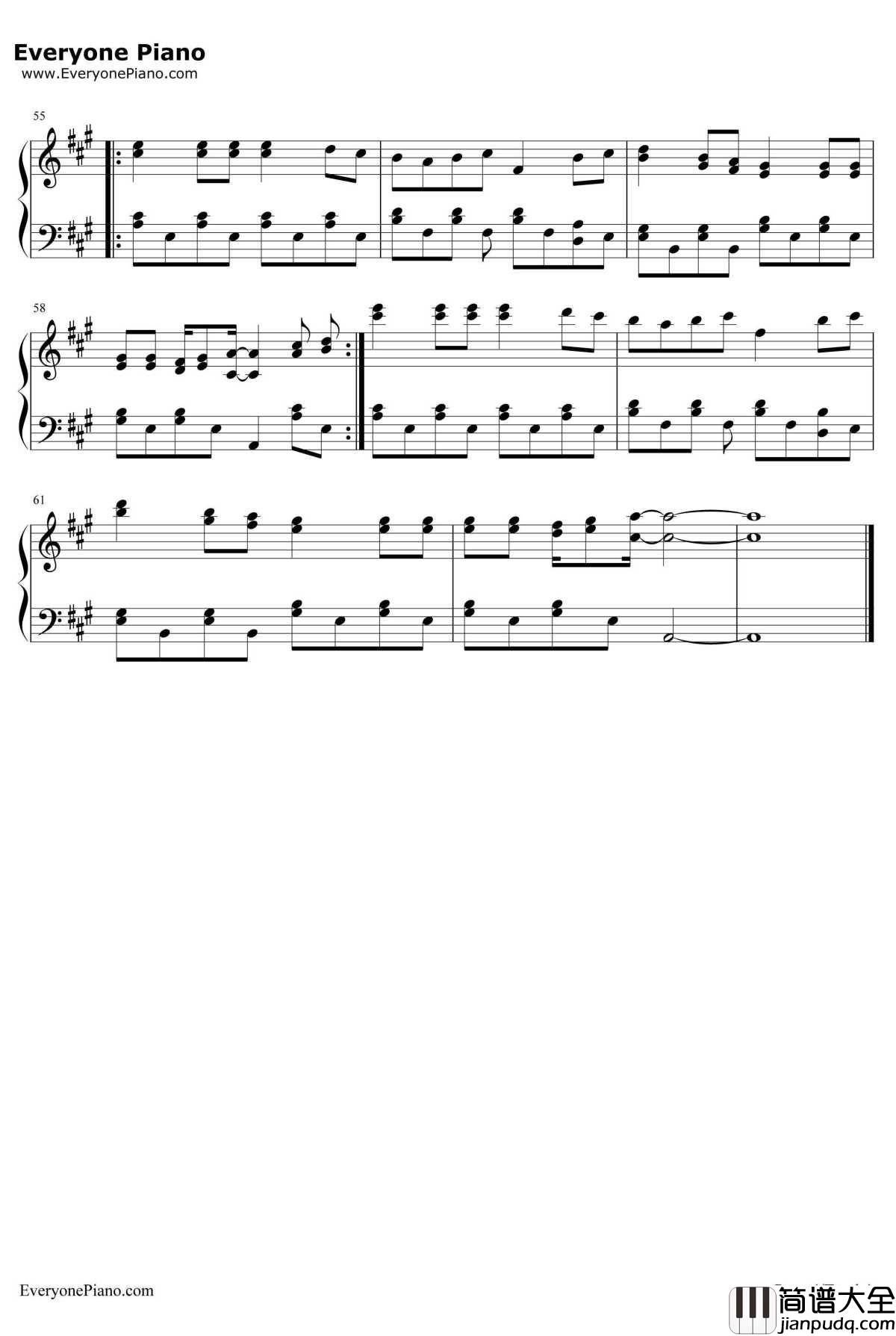 Seasons_in_the_Sun钢琴谱_西城男孩(Westlife)