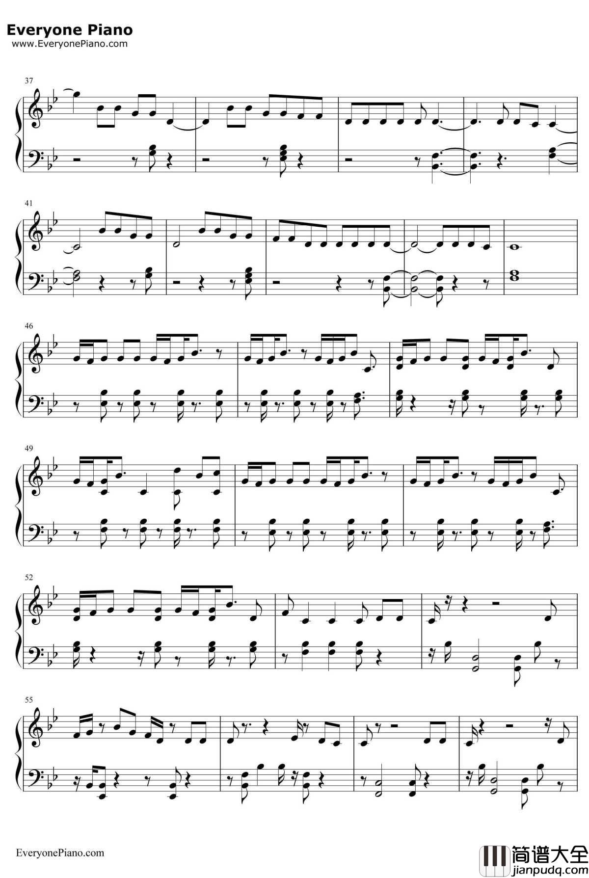 OK钢琴谱_RobinSchulzJamesBlunt