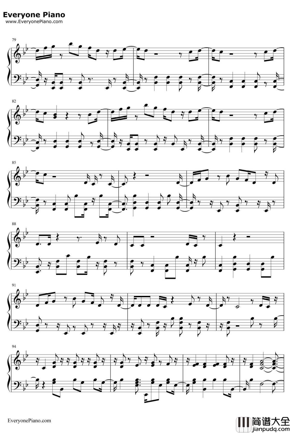 OK钢琴谱_RobinSchulzJamesBlunt