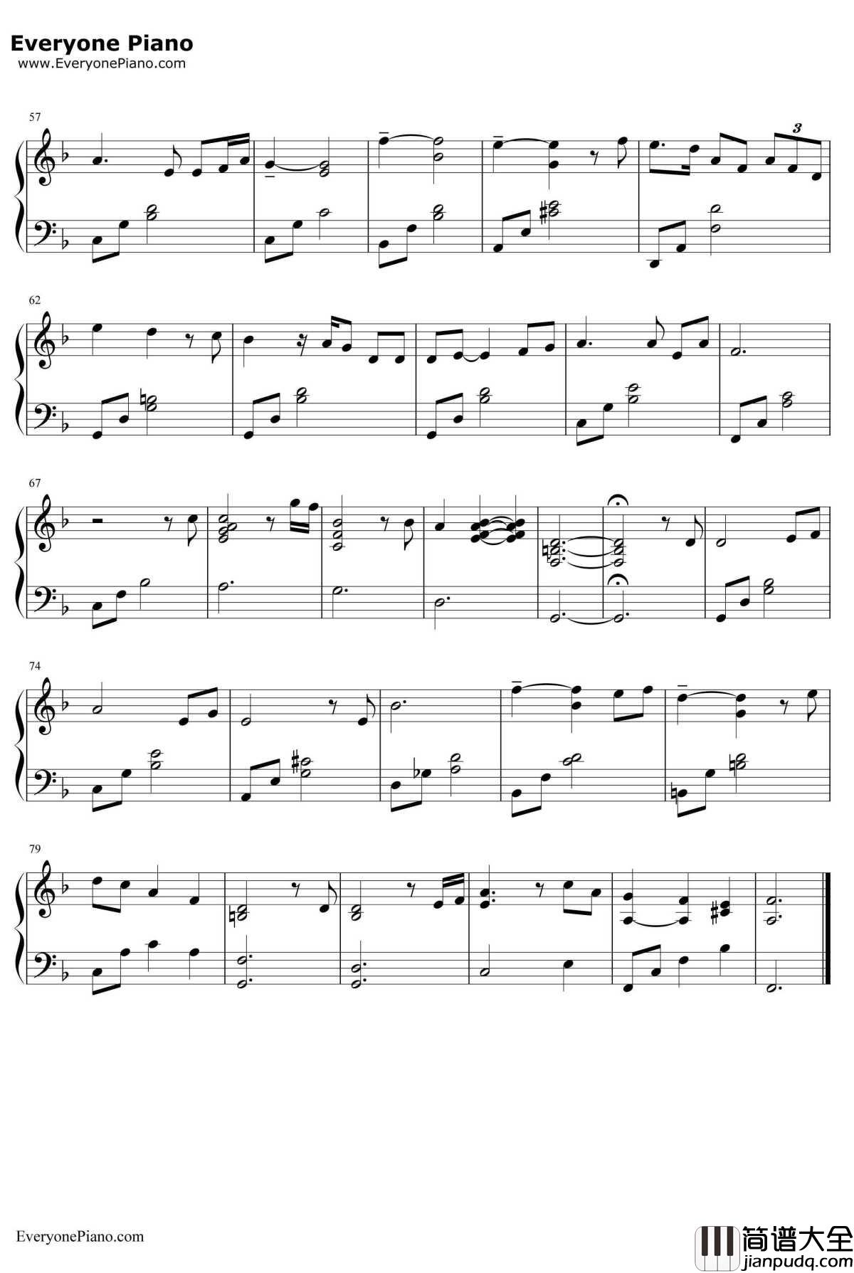 Amar_Pelos_Dois钢琴谱_SalvadorSobral