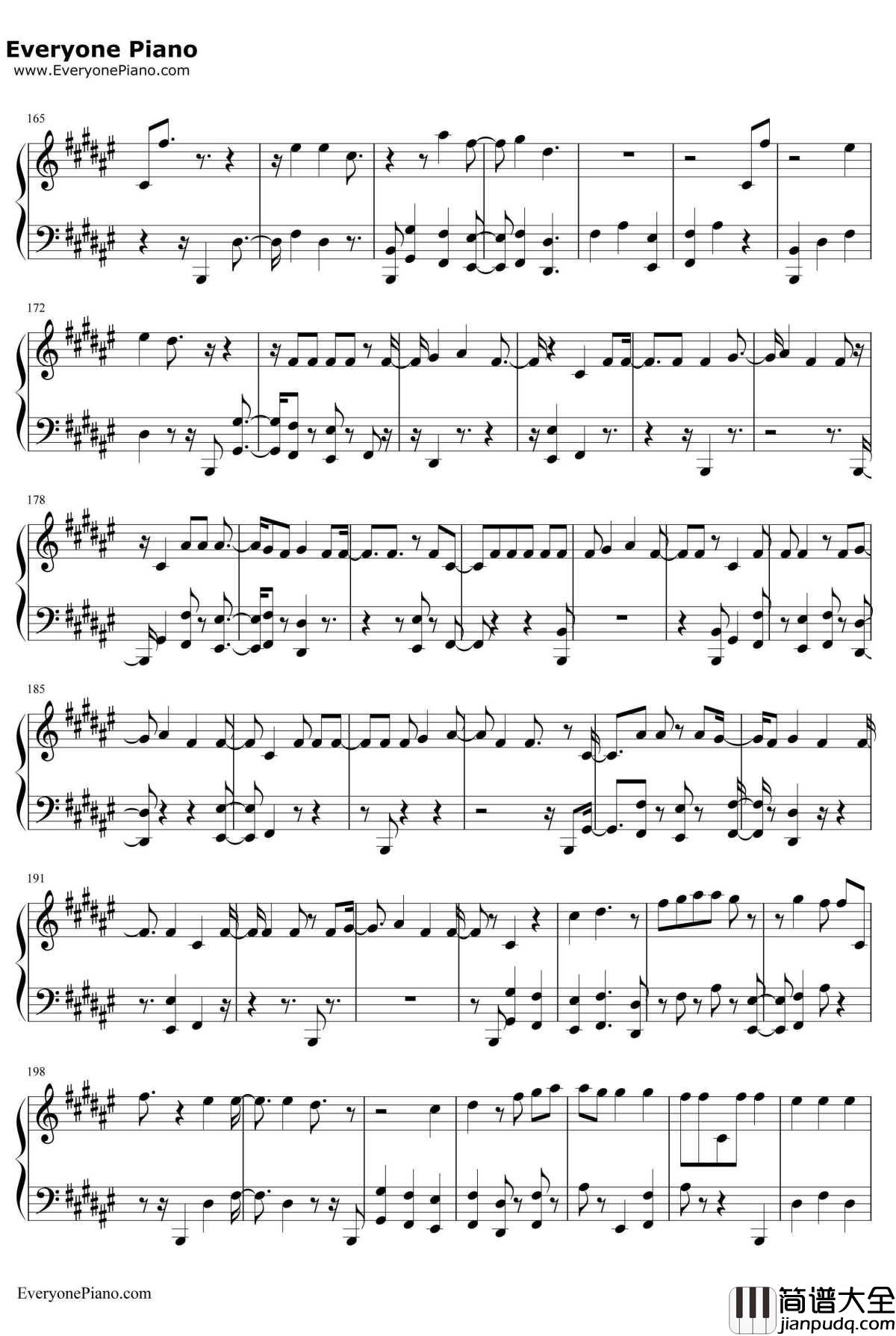 Strip_That_Down钢琴谱_LiamPayne