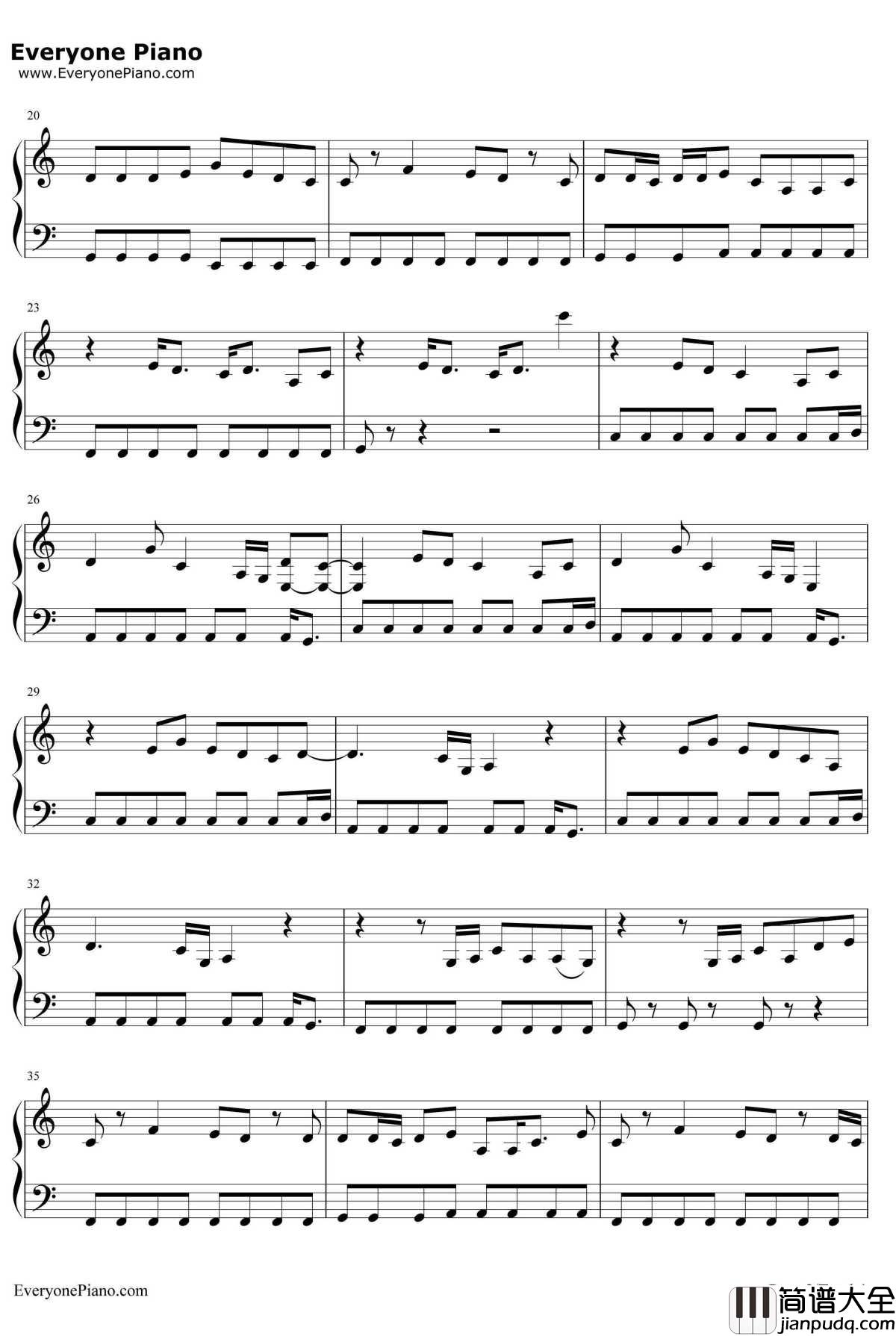 Slow_Hands钢琴谱_NiallHoran