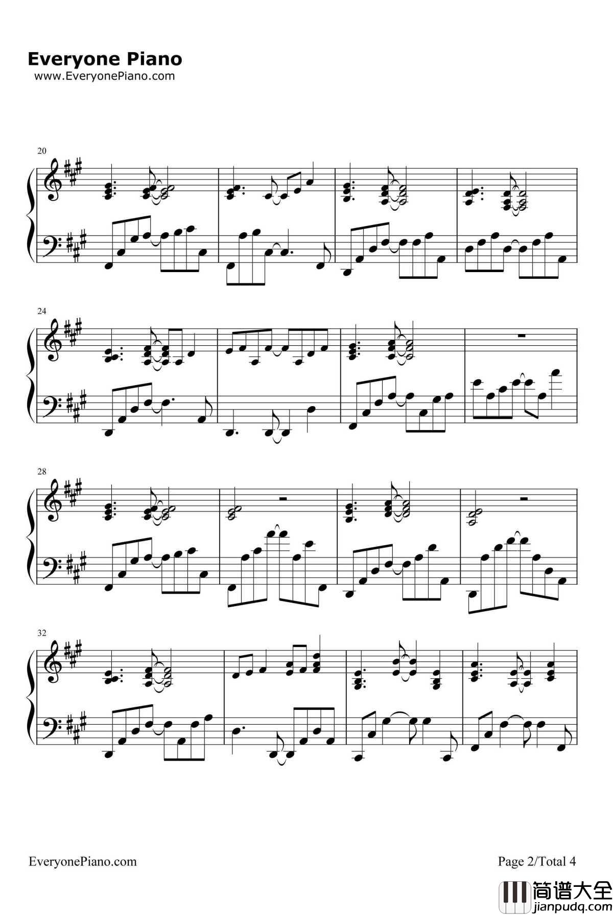 一阵の风钢琴谱_菊地创_真实之泪插曲