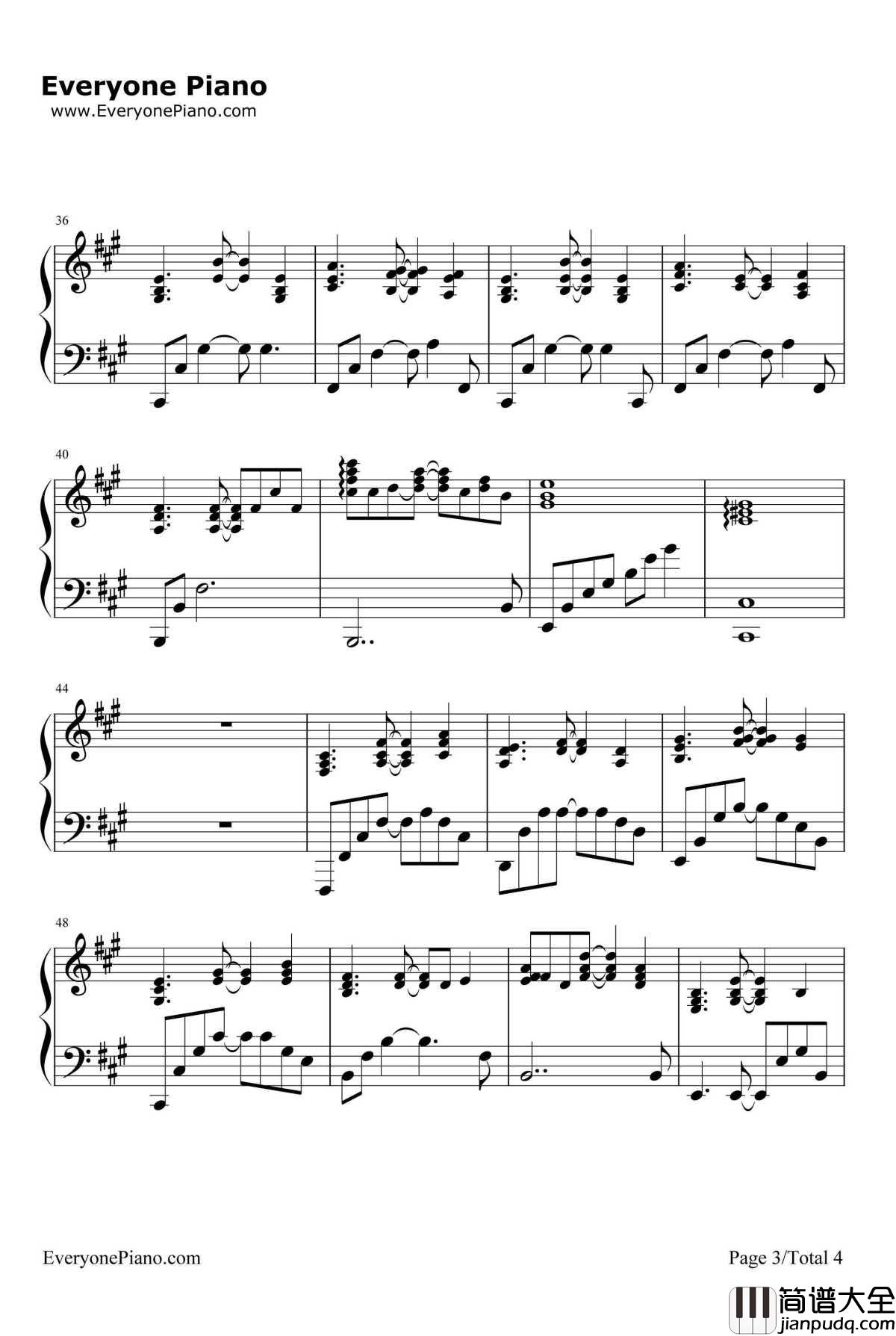 一阵の风钢琴谱_菊地创_真实之泪插曲