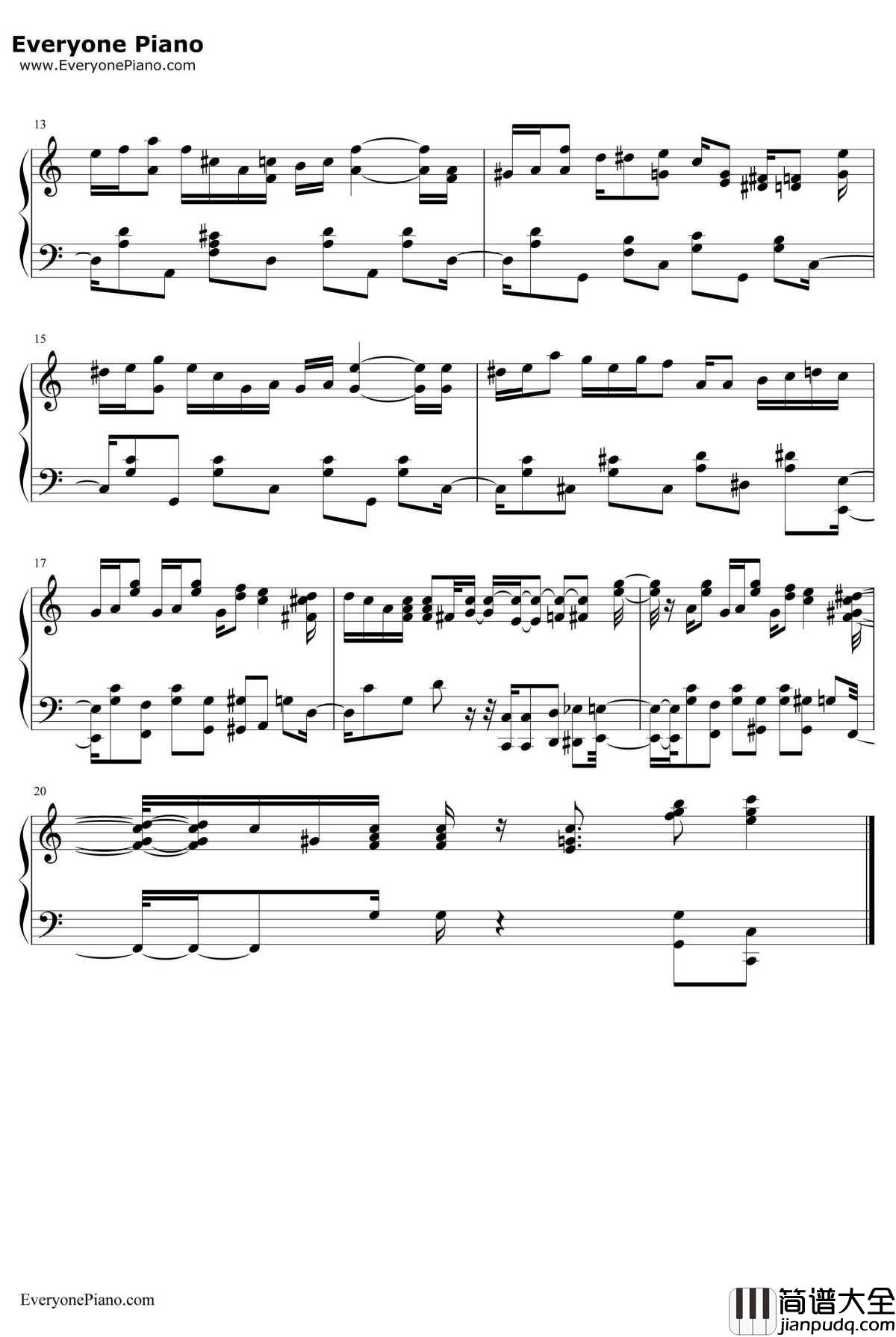 Minato_Mura钢琴谱_ONEPIECE__海贼王_插曲