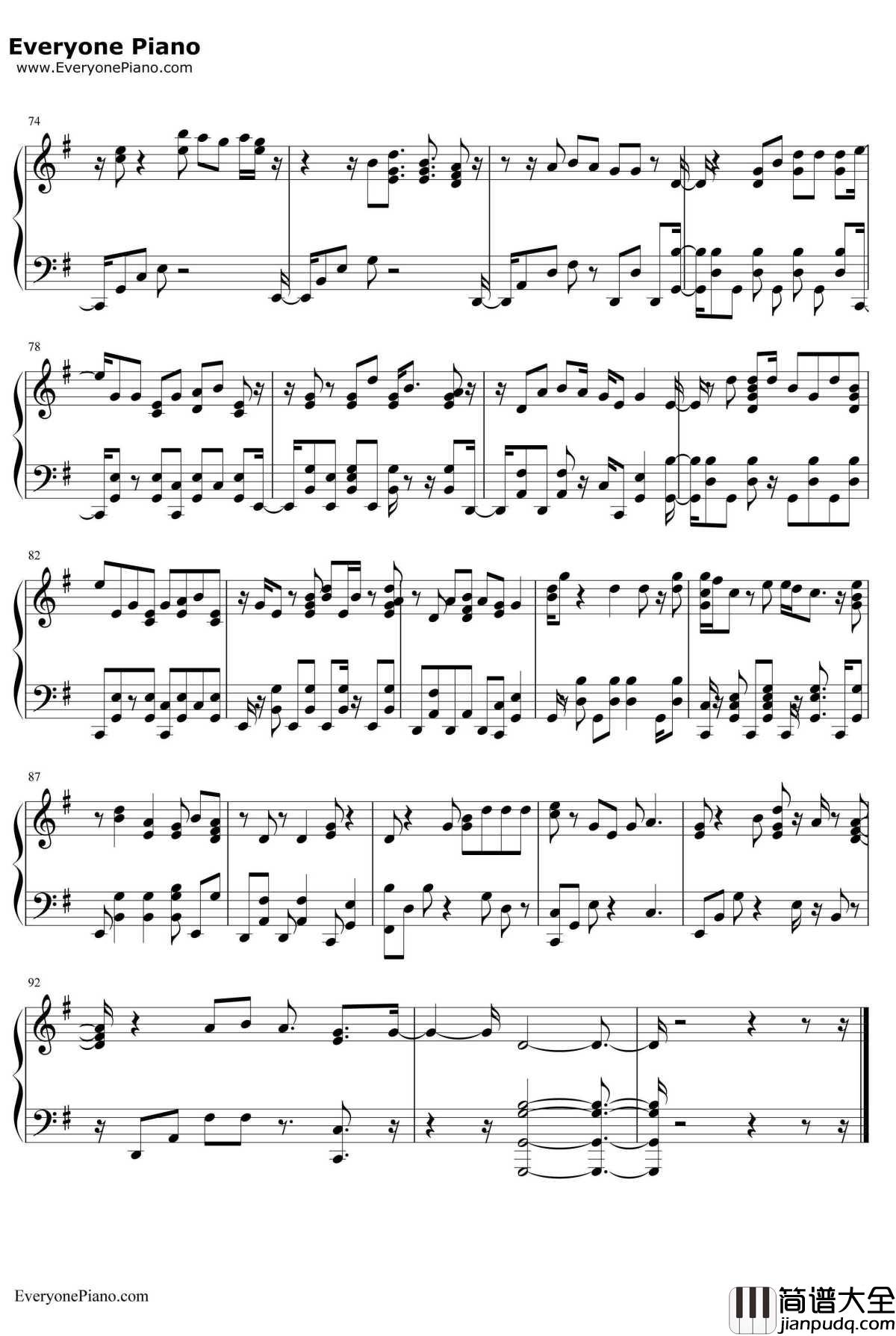 Little_Hollywood钢琴谱_AlleFarben